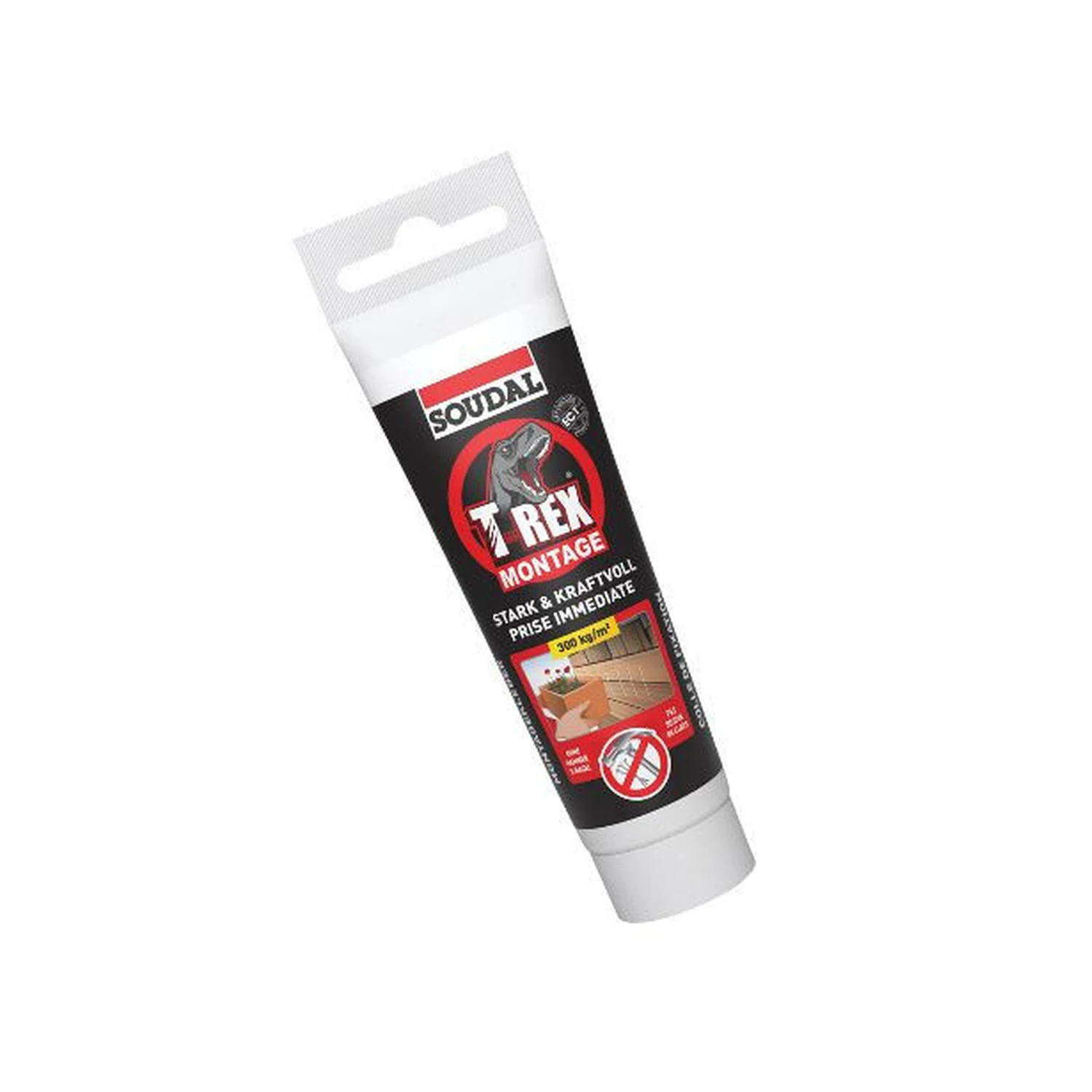 Soudal T-Rex Montage Stark und Kraftvoll weiß, 2 Tuben je 100 g