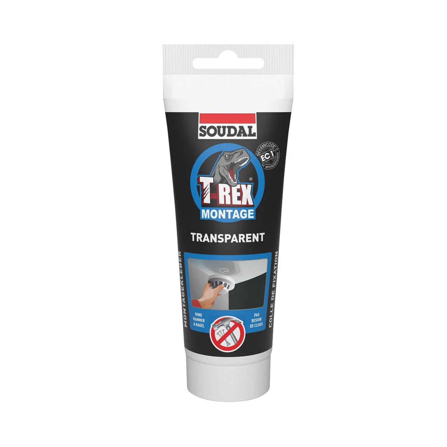 Soudal T-Rex Montage Transparent, Tube 200 g