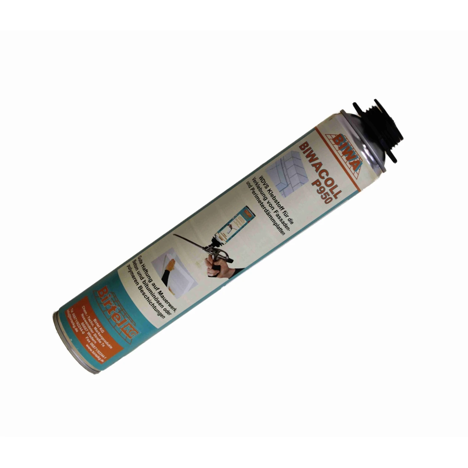 BIWA Dämmstoffkleber-Set mit Schaumpistole 5 × 750 ml – Lieferumfang