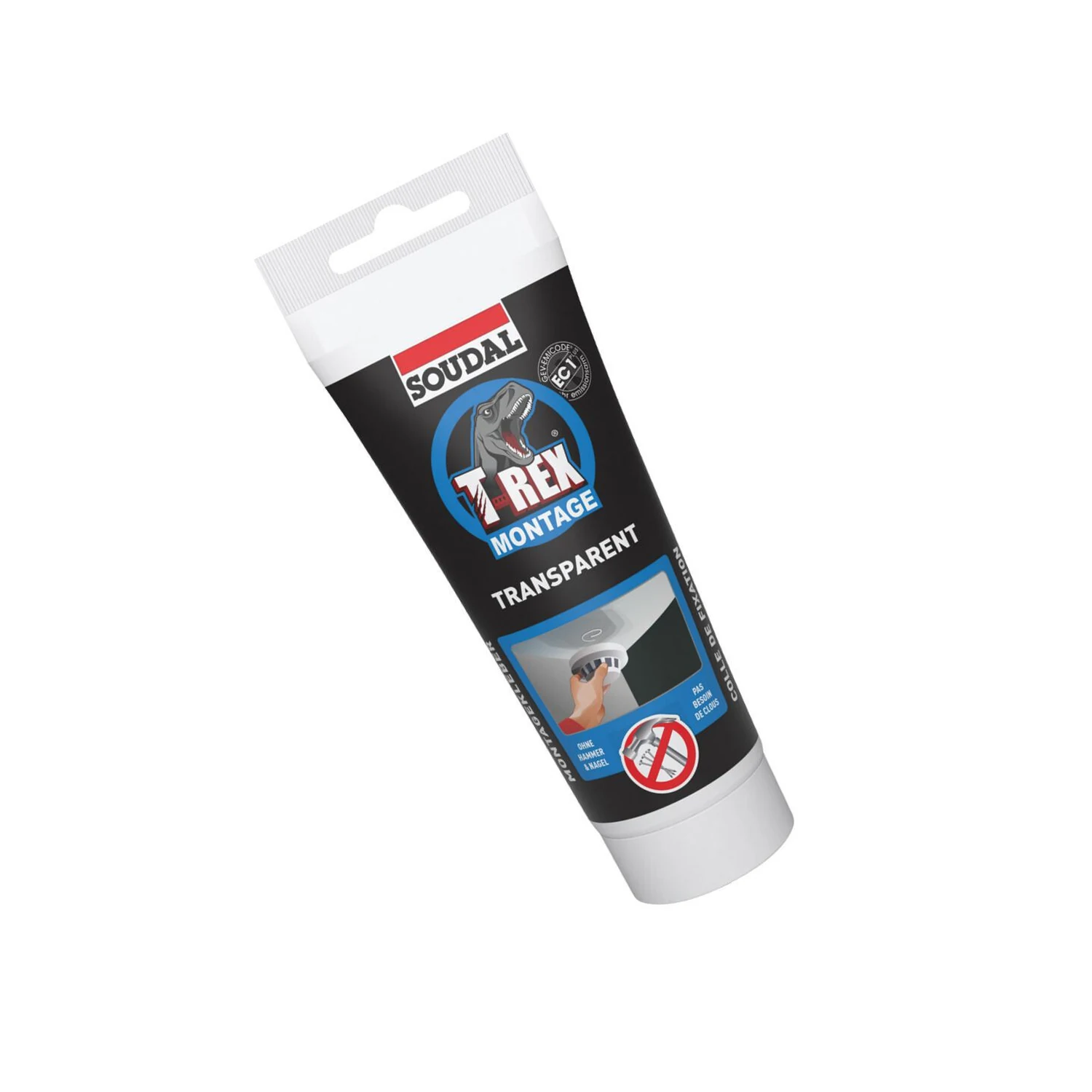 Soudal T-Rex Montage Transparent, Tube 200 g