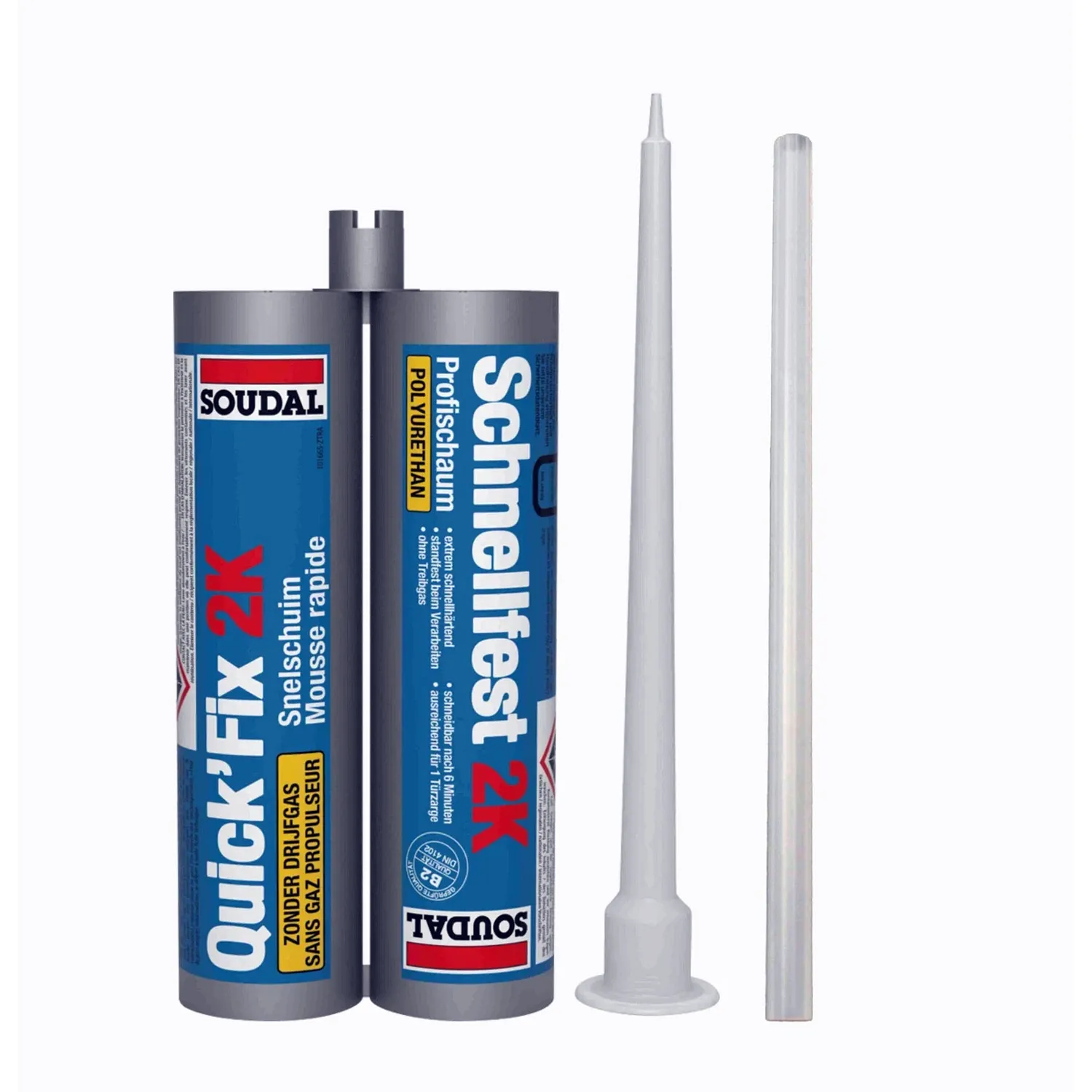 Soudal 2K PU-Montageschaum schnellfest Zargenschaum 210 ml