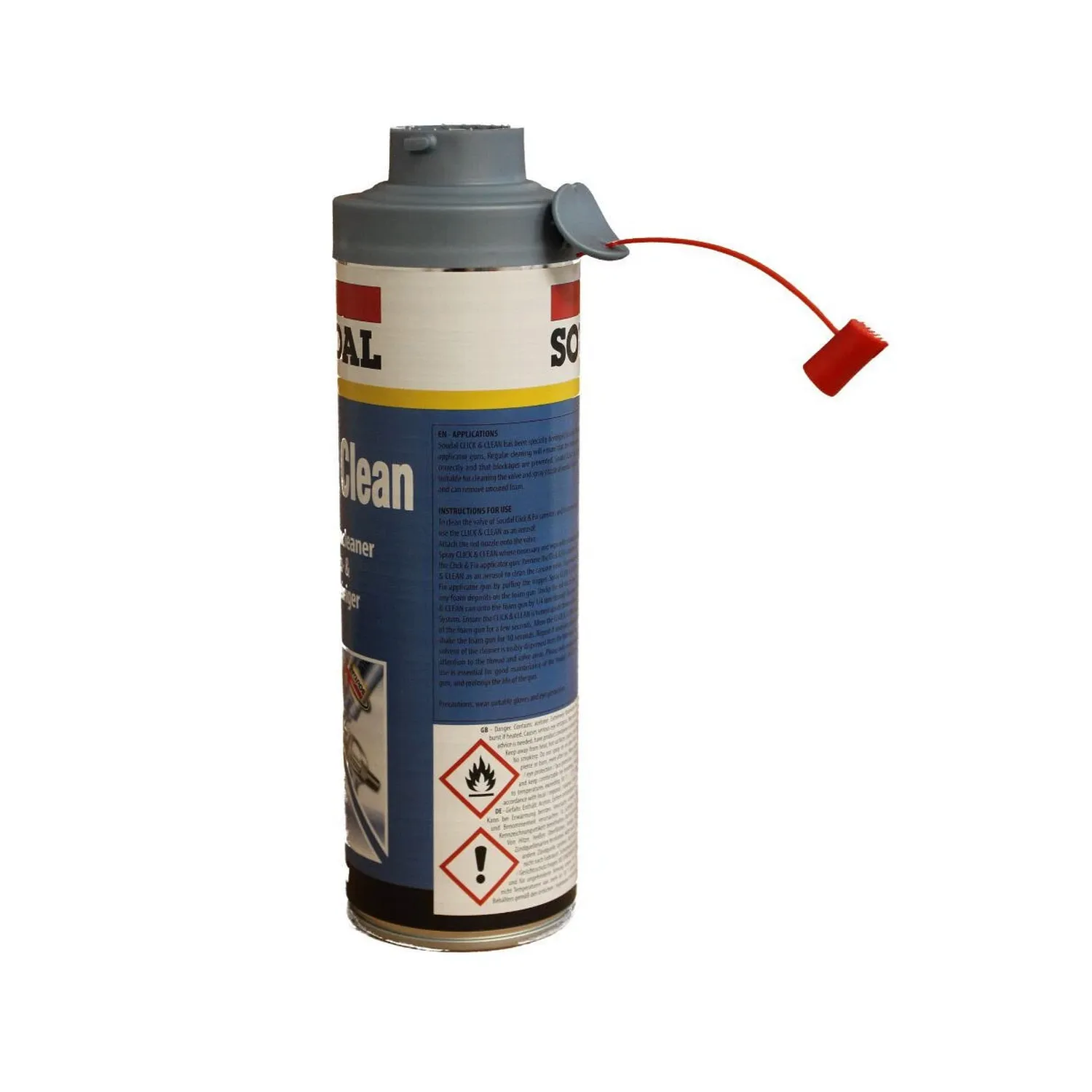 Soudal Click&Clean Pistolen- und Schaumreiniger 500 ml – Seitenansicht