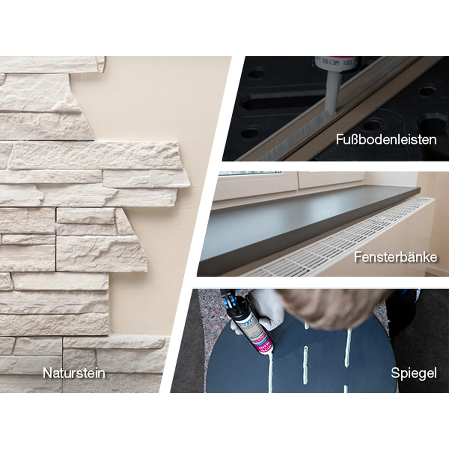 Ottocoll M550 HiTack Hybrid Klebstoff 310ml Kartusche, Montagekleber mit hoher Anfangshaftung
