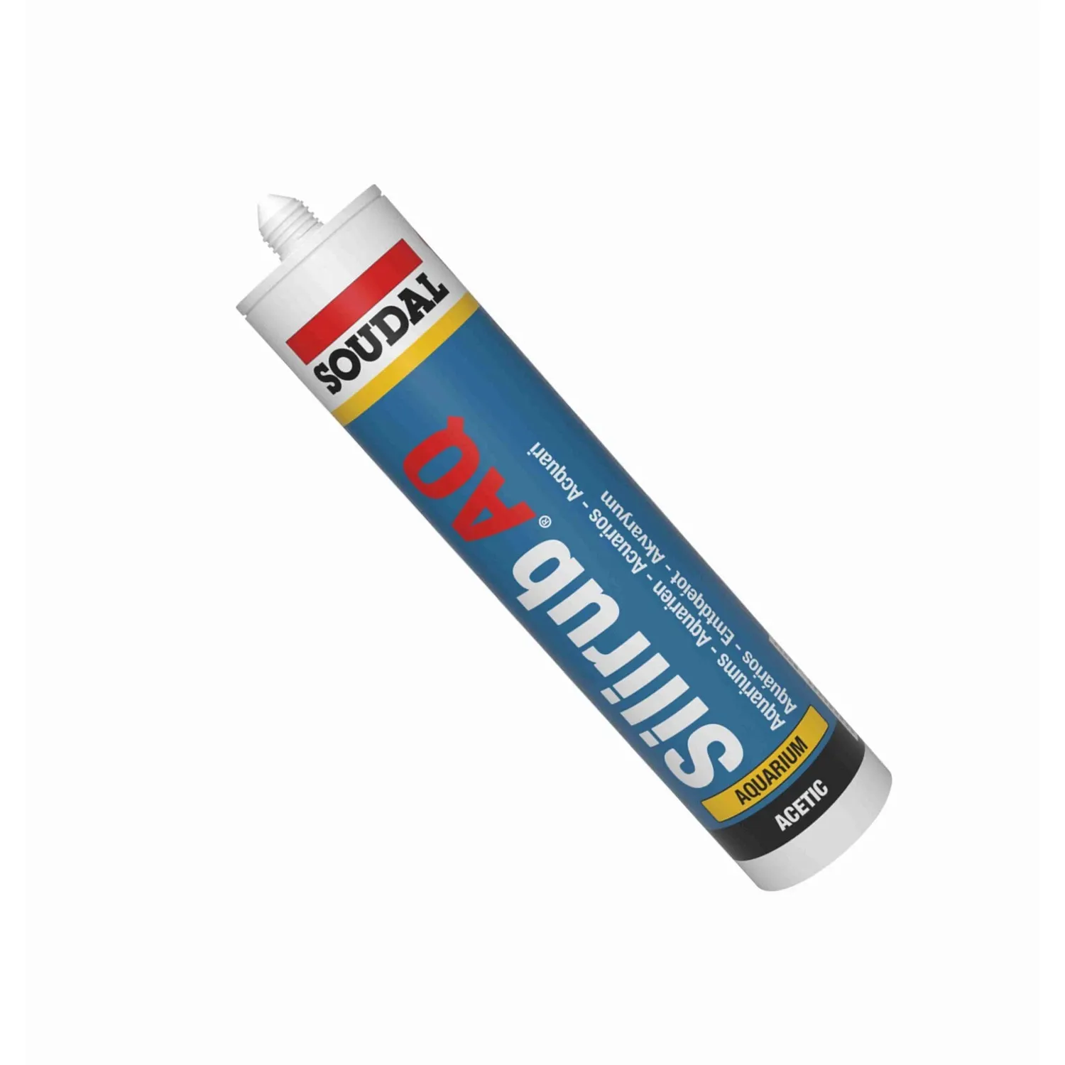 Soudal Silirub AQ Aquariensilikon fischungiftfrei 310 ml Detailansicht