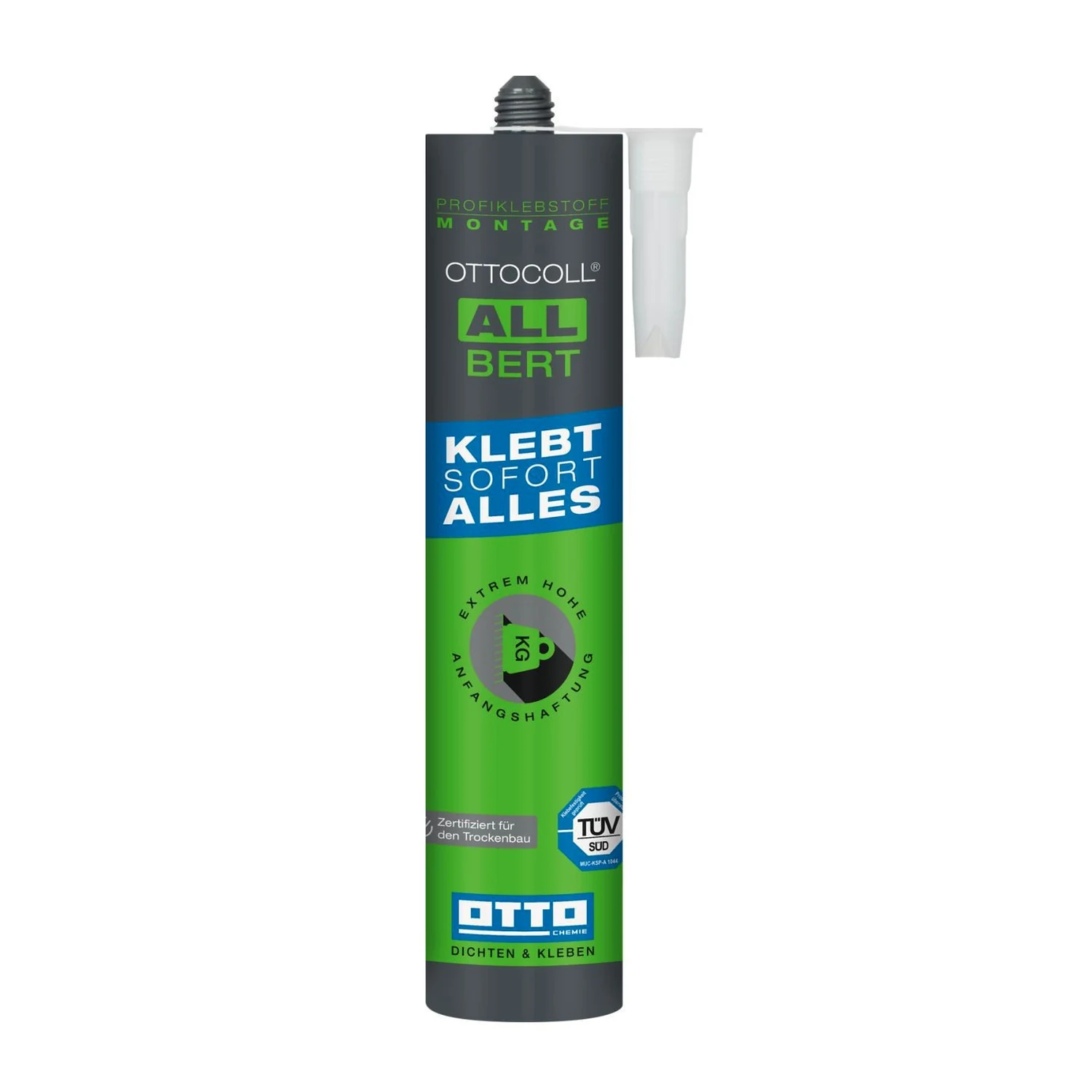 Ottocoll ALLBERT Montagekleber weiß, Kartusche 290 ml
