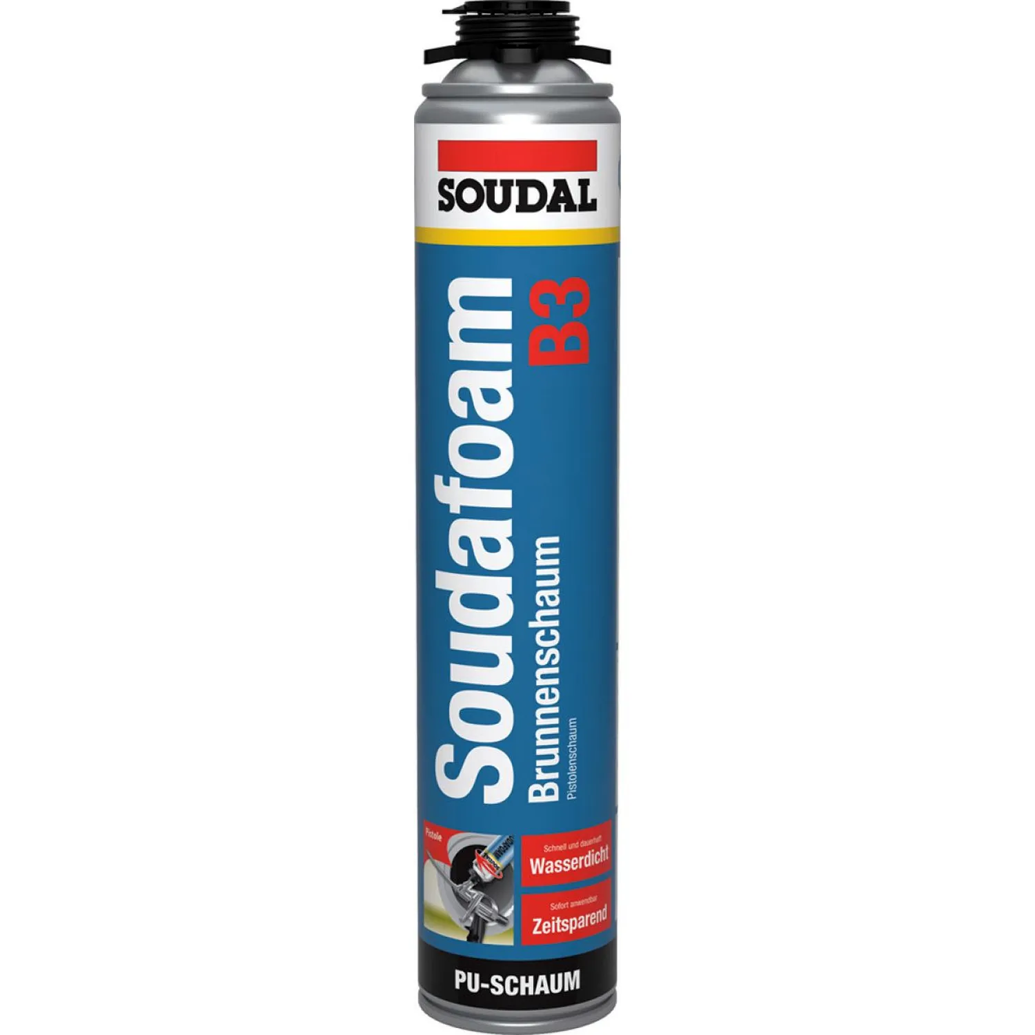 Soudal Brunnenschaum Pistolenschaum wasserdicht 750 ml