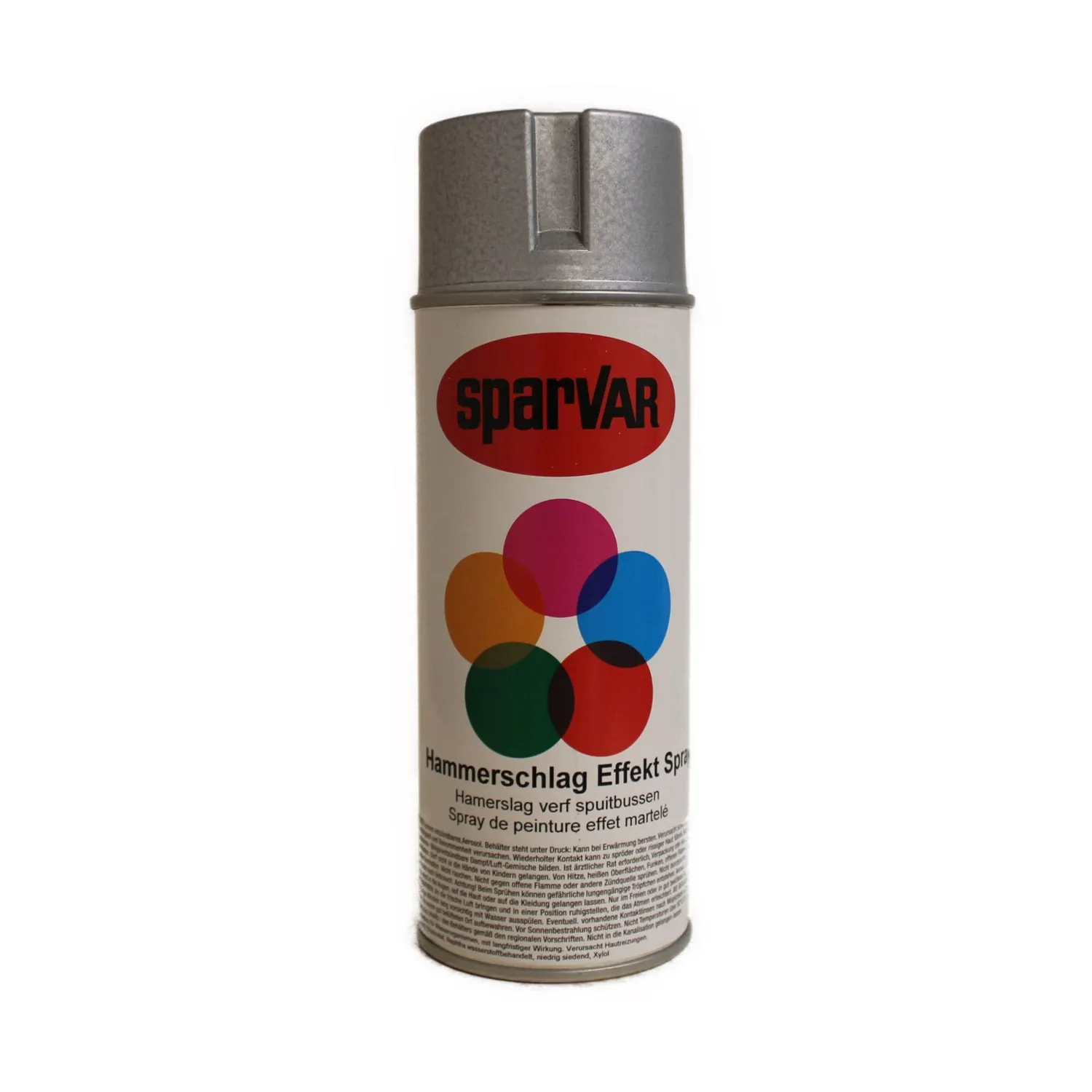 Sparvar Hammerschlag Effektlack Spray silber Metalloptik 400 ml