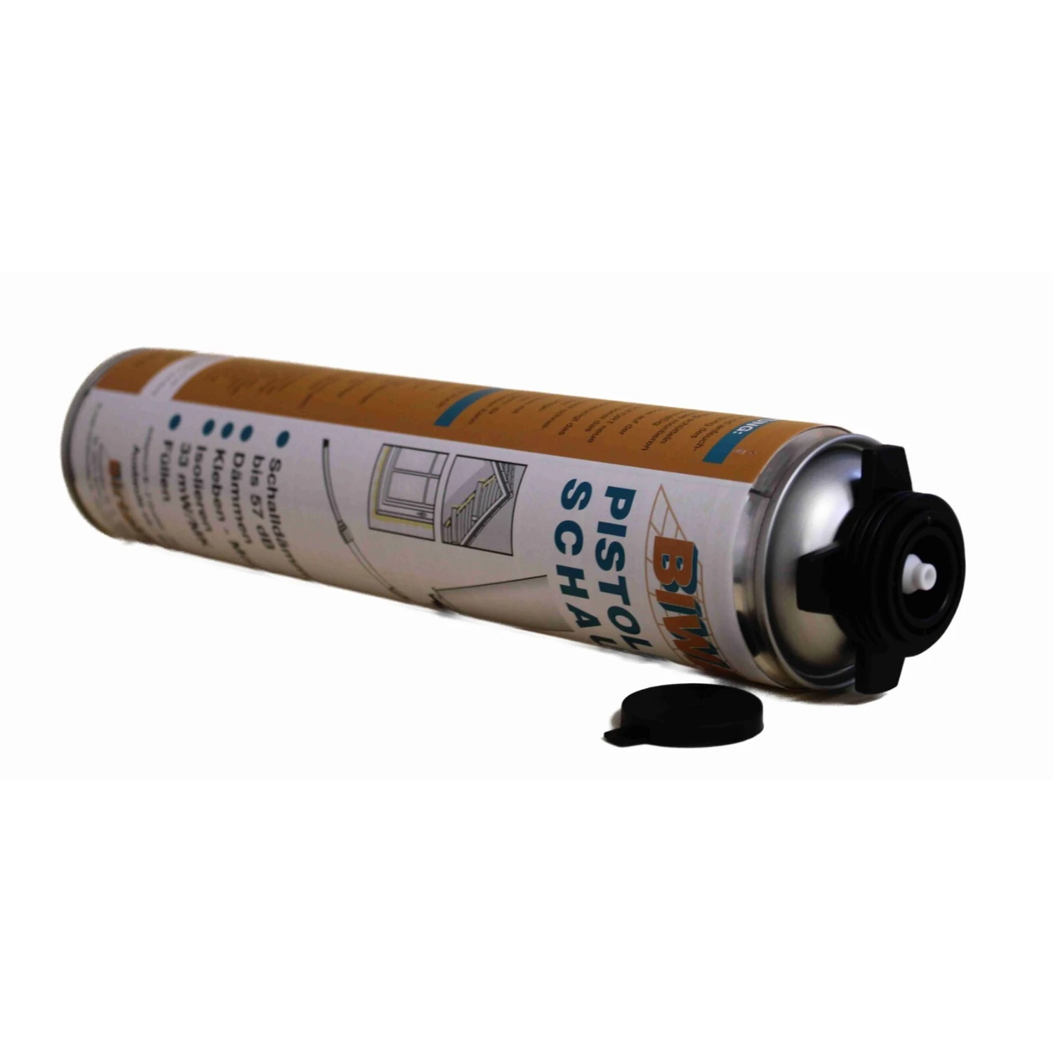BIWA Pistolenschaum-Set B2 mit Schaumpistole 5 × 750 ml – Lieferumfang