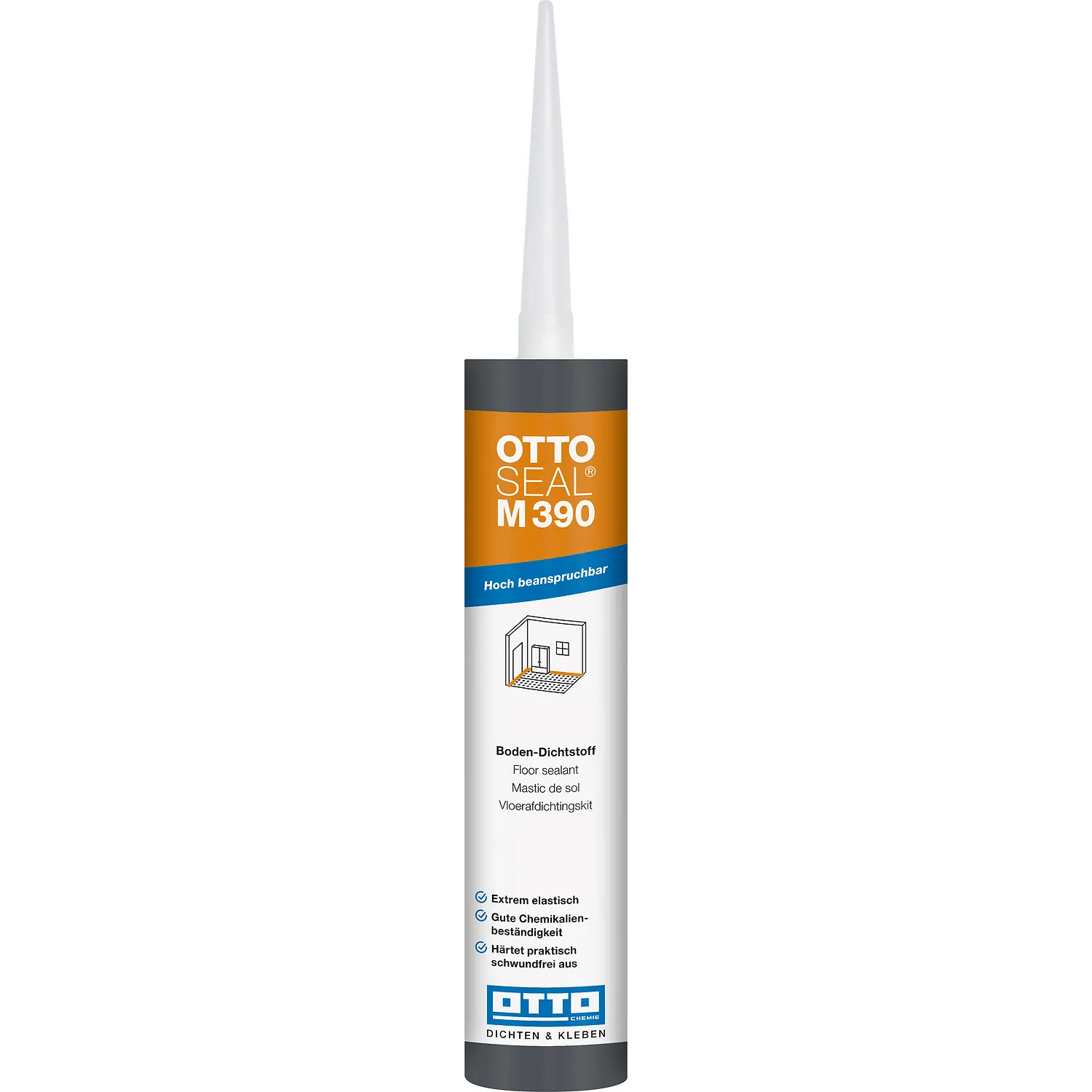 Ottoseal M390 Boden-Dichtstoff 310ml Kartusche mit Dosierdüse