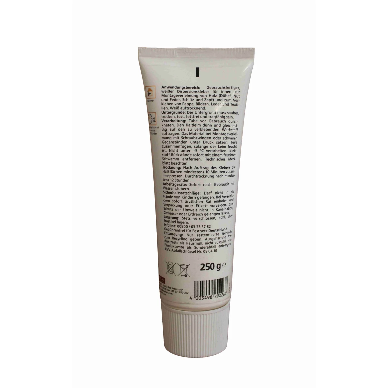 Pronova Kaltleim Holzleim weiß, Tube 250 g