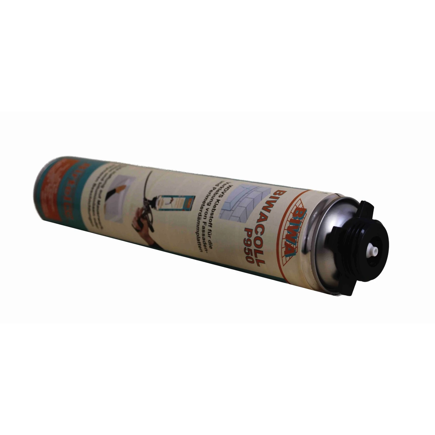 BIWA P950 Perimeterkleber-Set mit Schaumpistole 5 × 750 ml – Lieferumfang