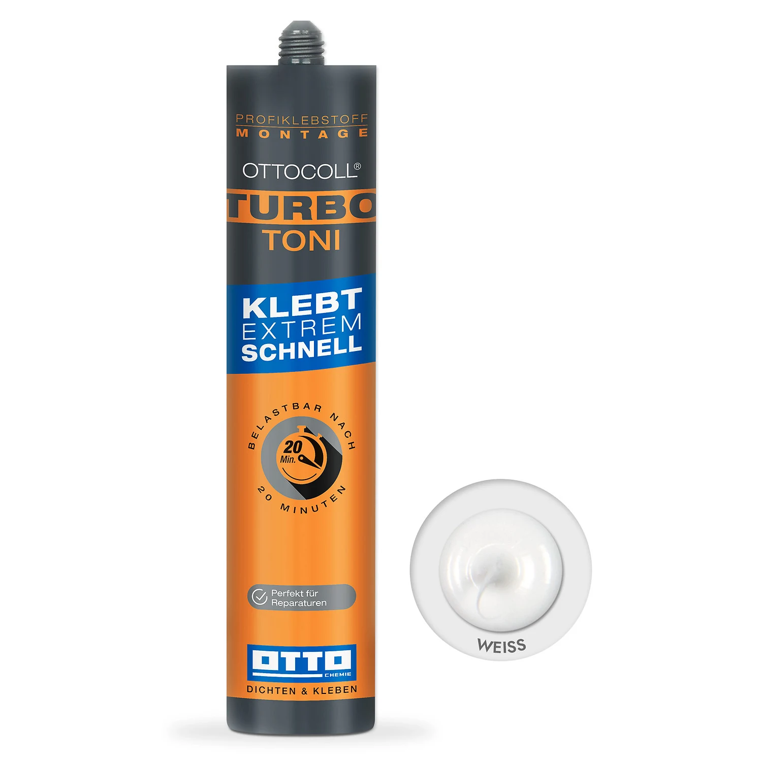 Ottocoll TURBOTONI Hybrid-Klebstoff weiß, 290 ml