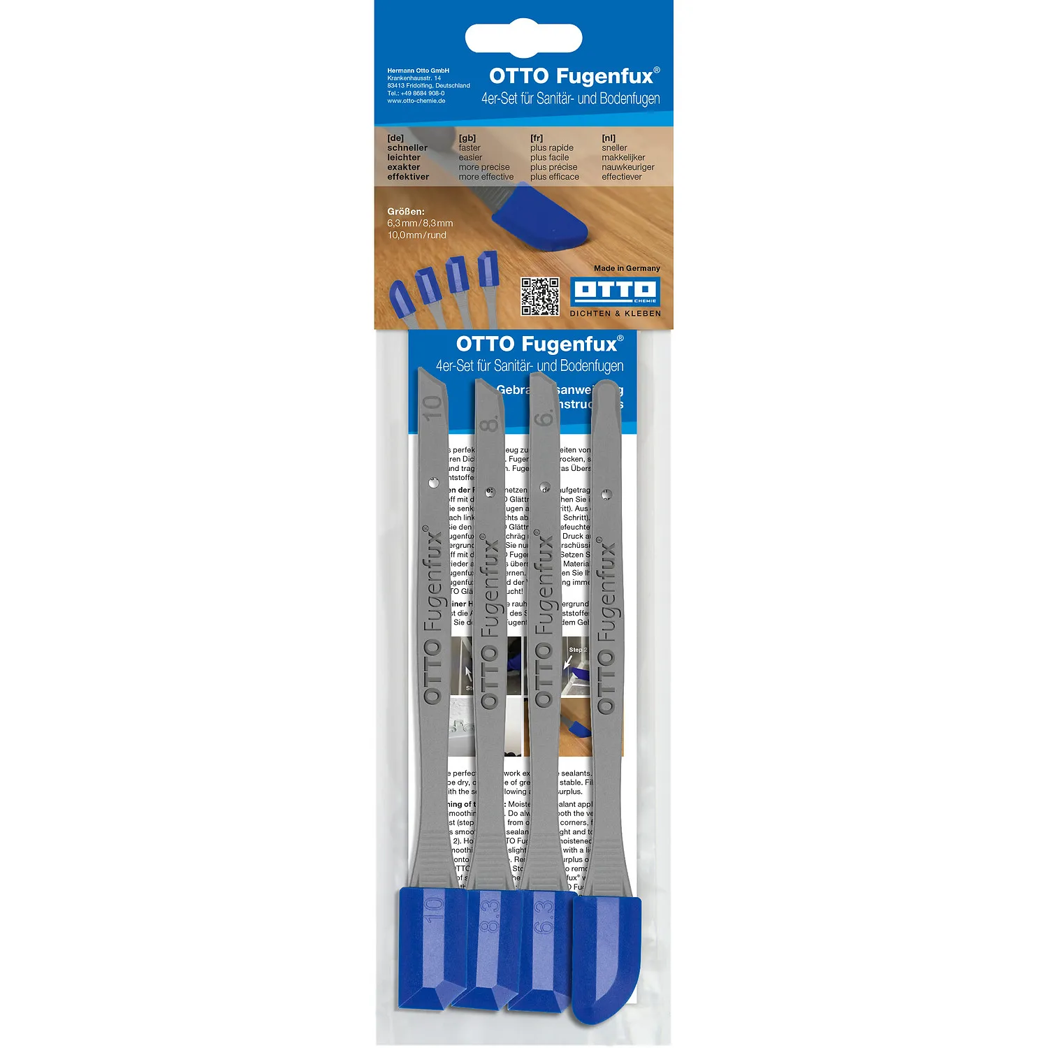 OTTO Fugenfux 4er-Set für Sanitär- und Bodenfugen in Originalverpackung