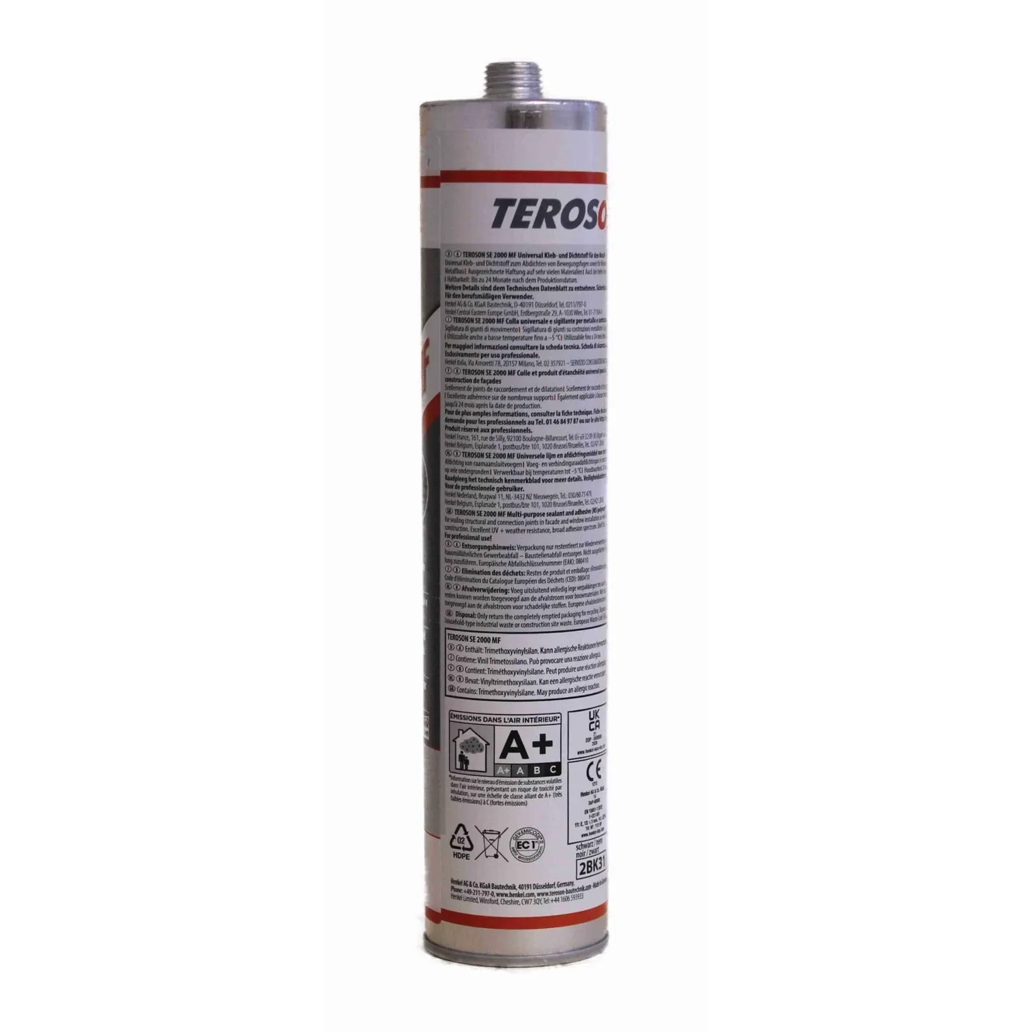 Teroson SE 2000 MF MS-Polymer Kleb- und Dichtstoff schwarz 310 ml