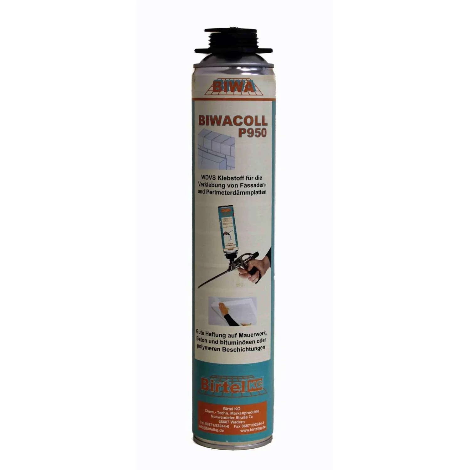 Biwa P950 Dämmstoffkleber B1 Perimeterkleber Klebeschaum 750ml