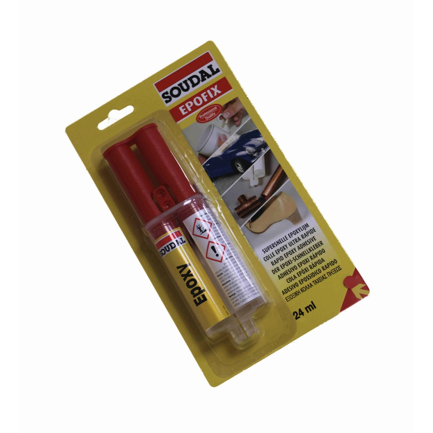 Soudal Epofix 2K Epoxid Schnellkleber, Spritze 24 ml
