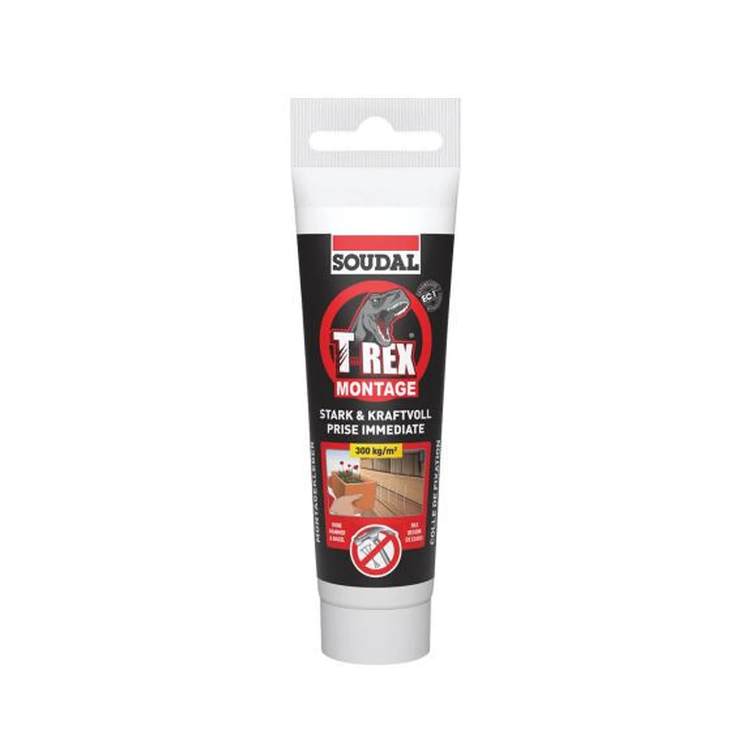 Soudal T-Rex Montage Stark und Kraftvoll weiß, 2 Tuben je 100 g