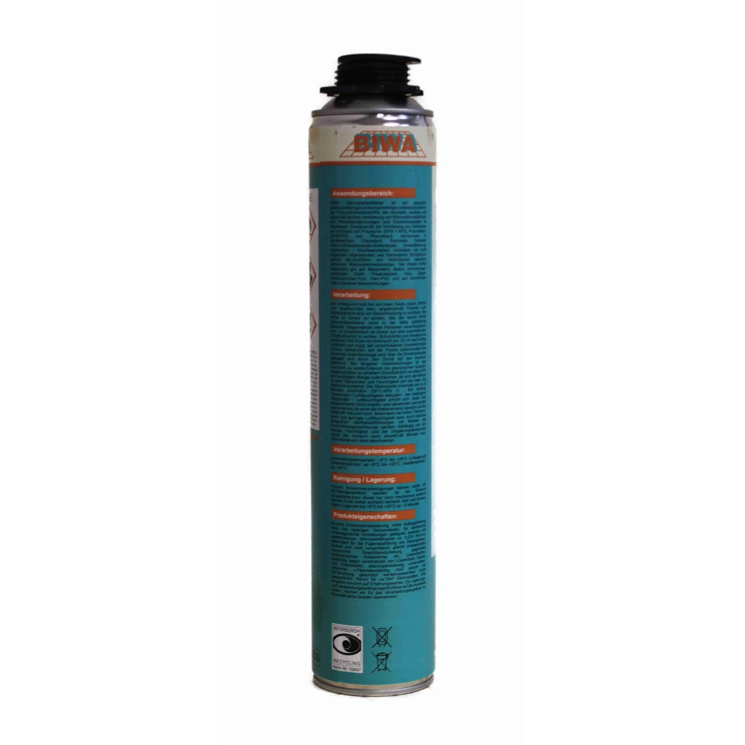 BIWA P950 Perimeterkleber-Set mit Schaumpistole 5 × 750 ml – Lieferumfang