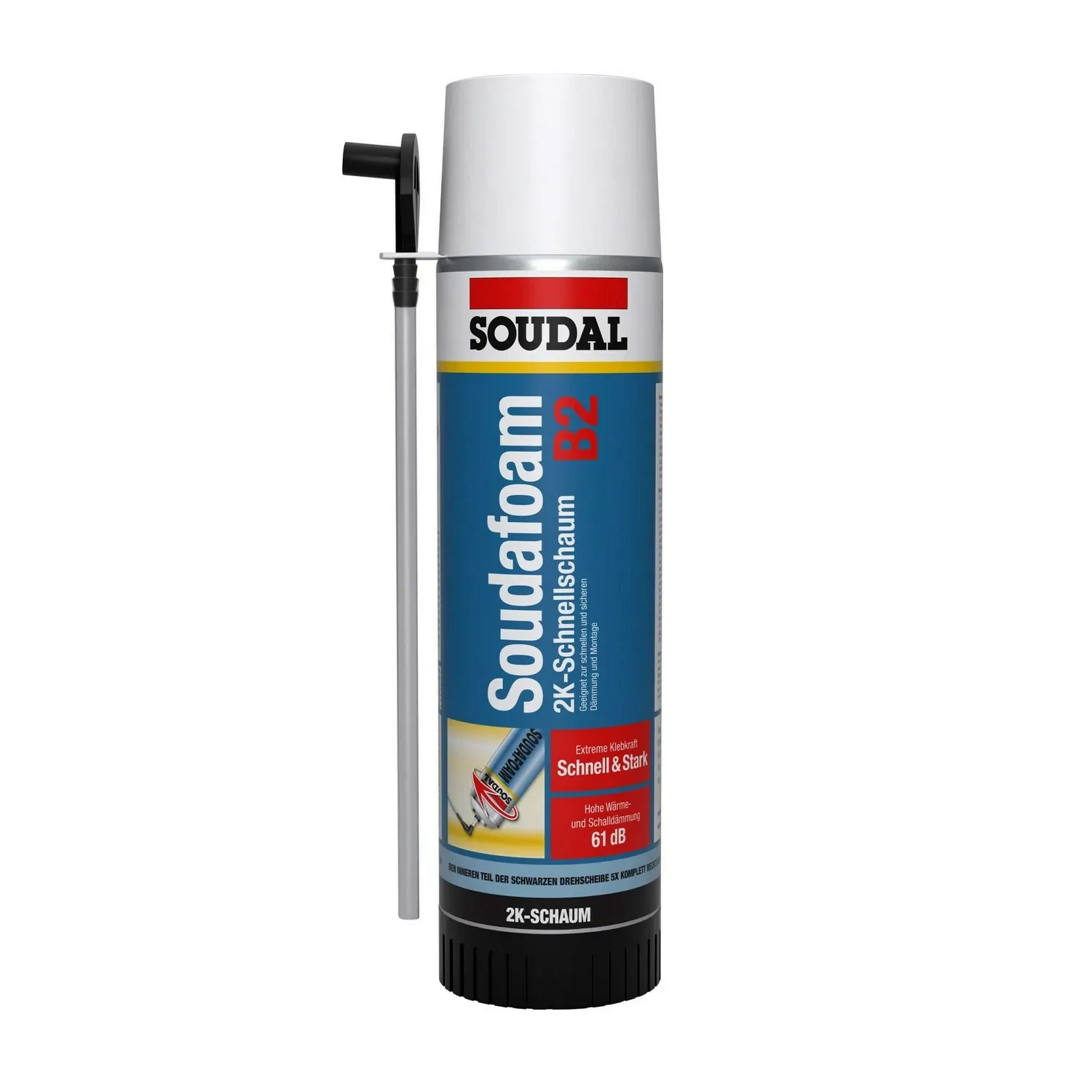 Soudal Soudafoam 2K-Montageschaum B2 – schnellhärtend 400 ml