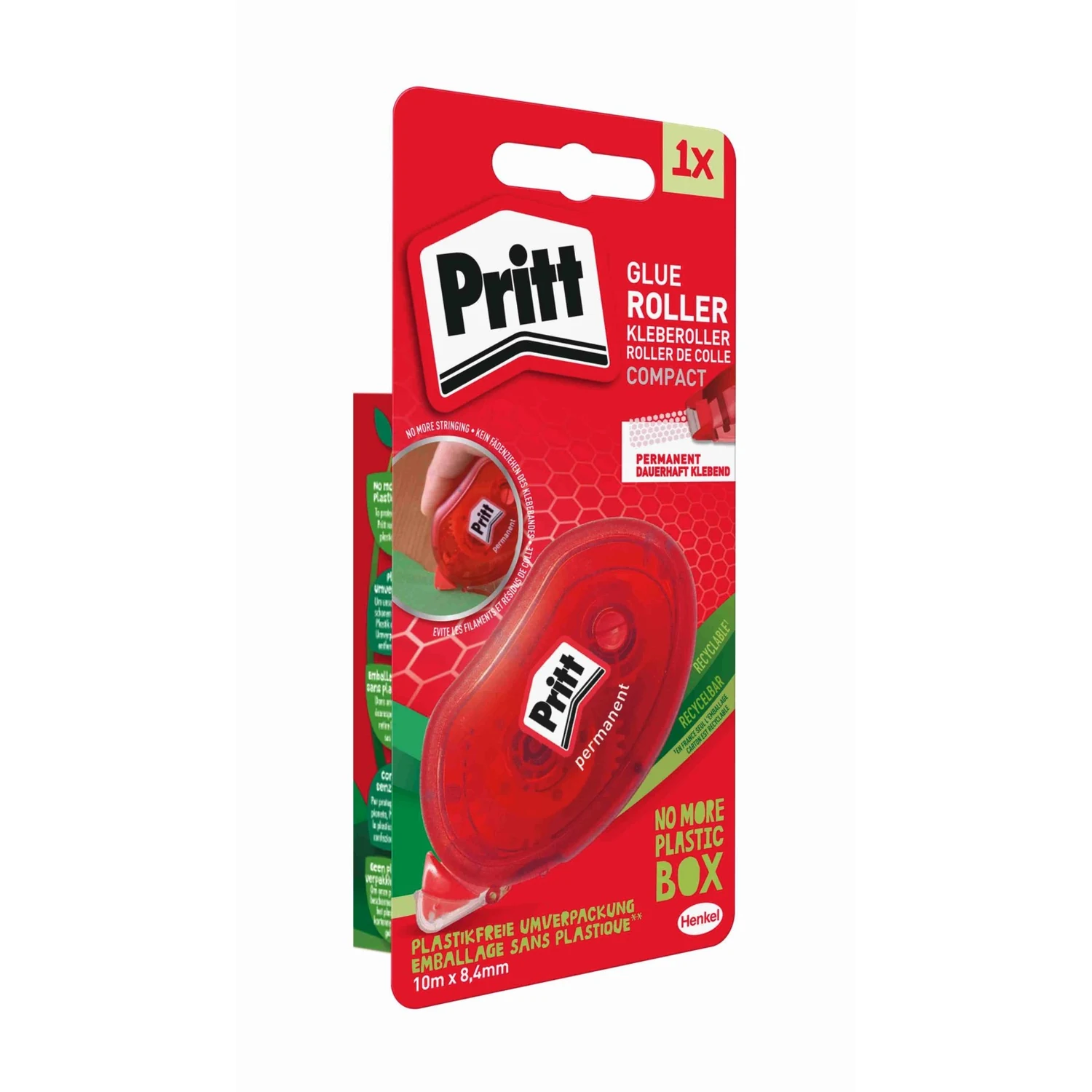 Pritt Kleberoller Compact permanent, 8,4 mm × 10 m