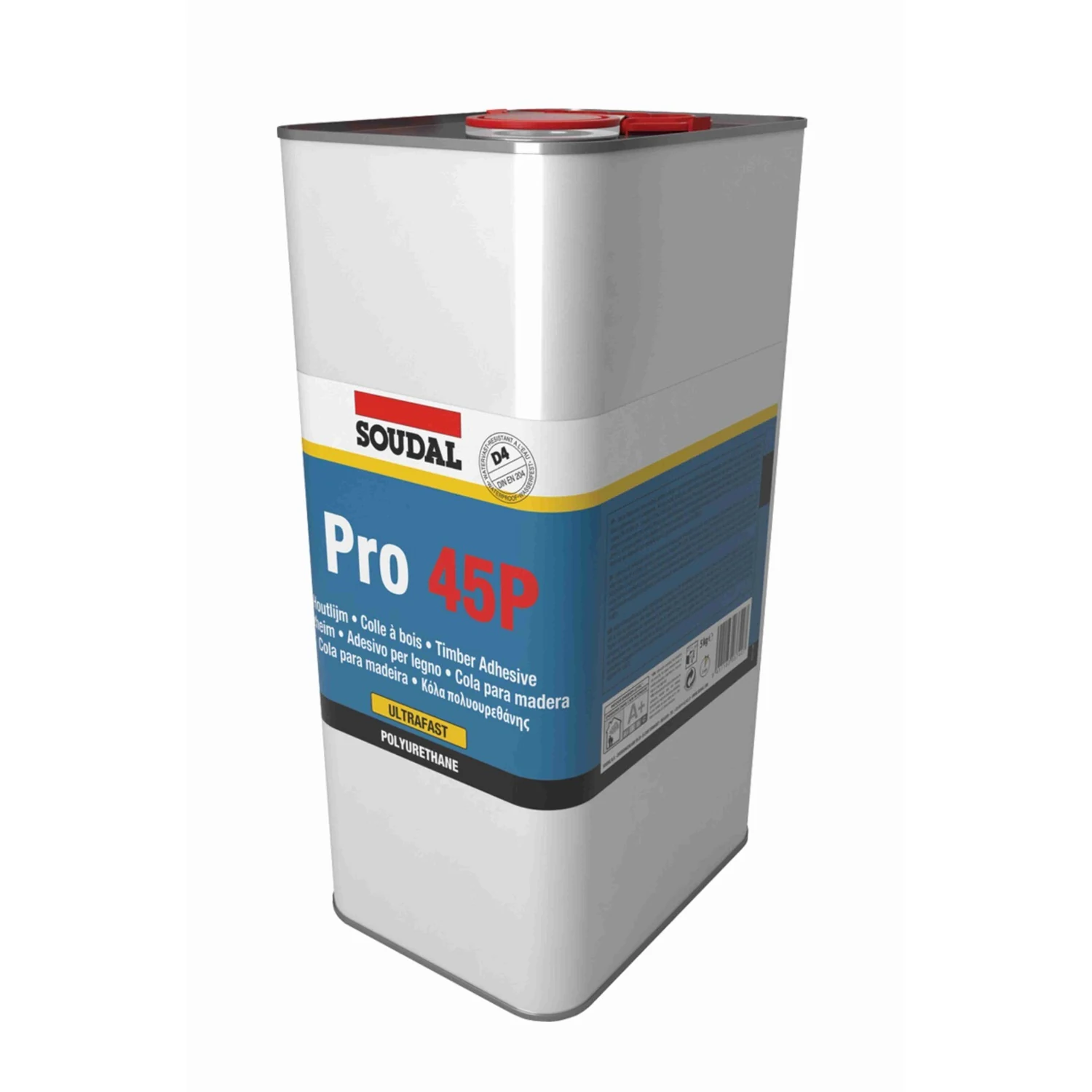 Soudal Holzleim Pro 45P D4 wasserfest, Kanister 5 kg