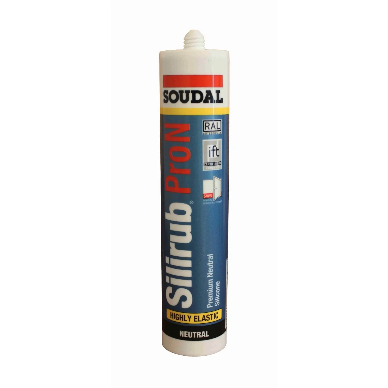 Soudal Silirub PRO N Neutralsilikon fadenzugarm 300 ml
