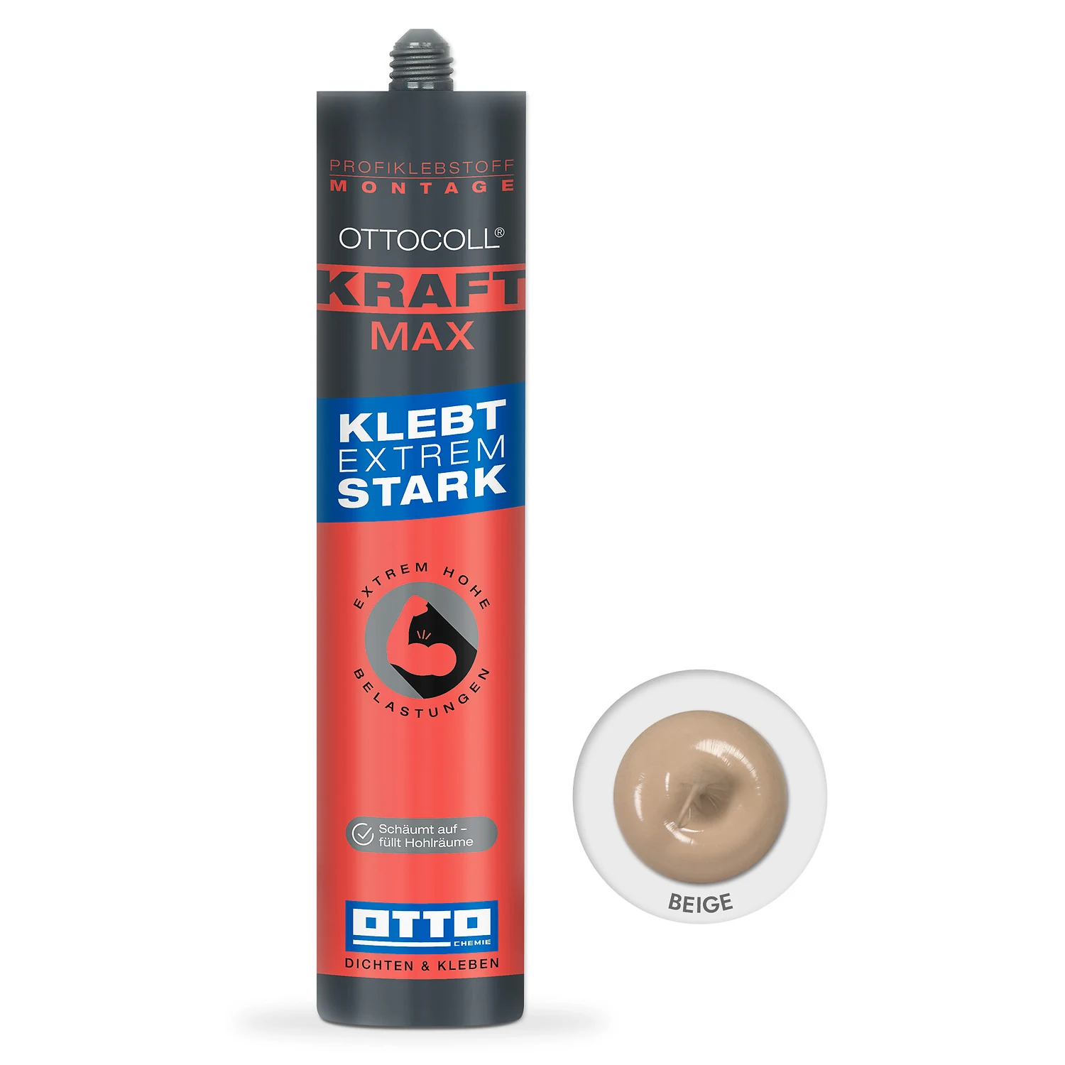 Ottocoll KRAFTMAX PU-Kraftkleber beige, 310 ml