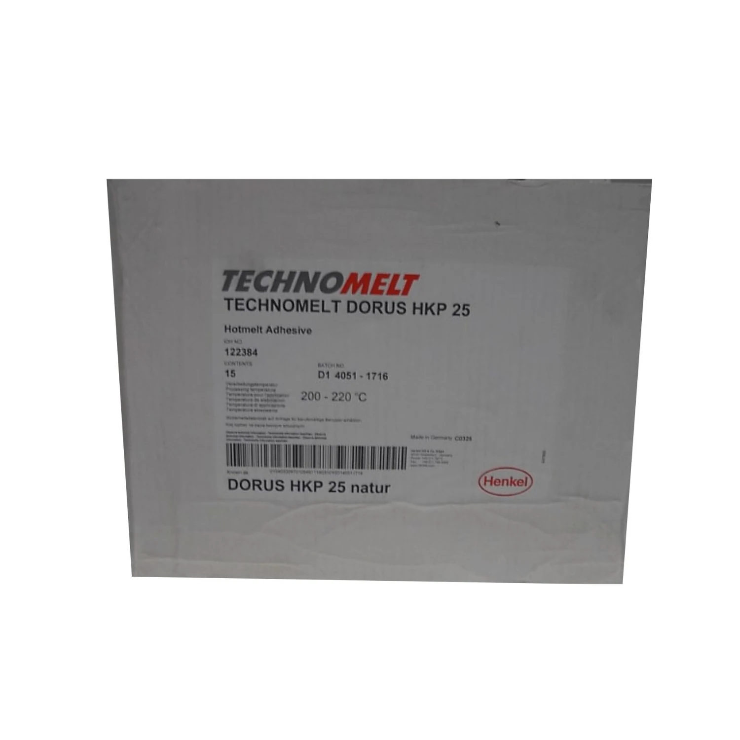 Technomelt Dorus HKP 25 Schmelzklebstoff natur, 15 kg