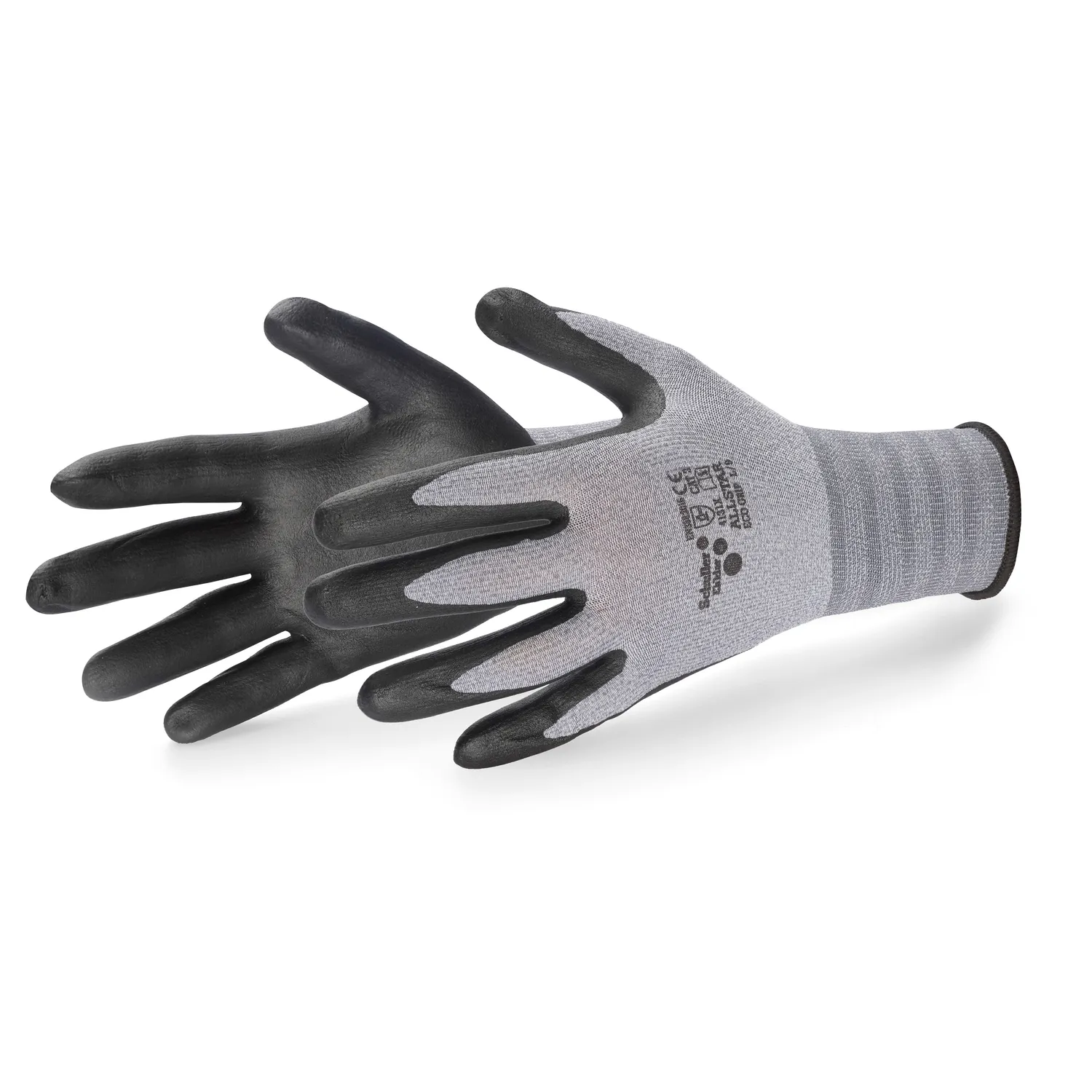 Schuller Montagehandschuh Nitril-Noppen grau
