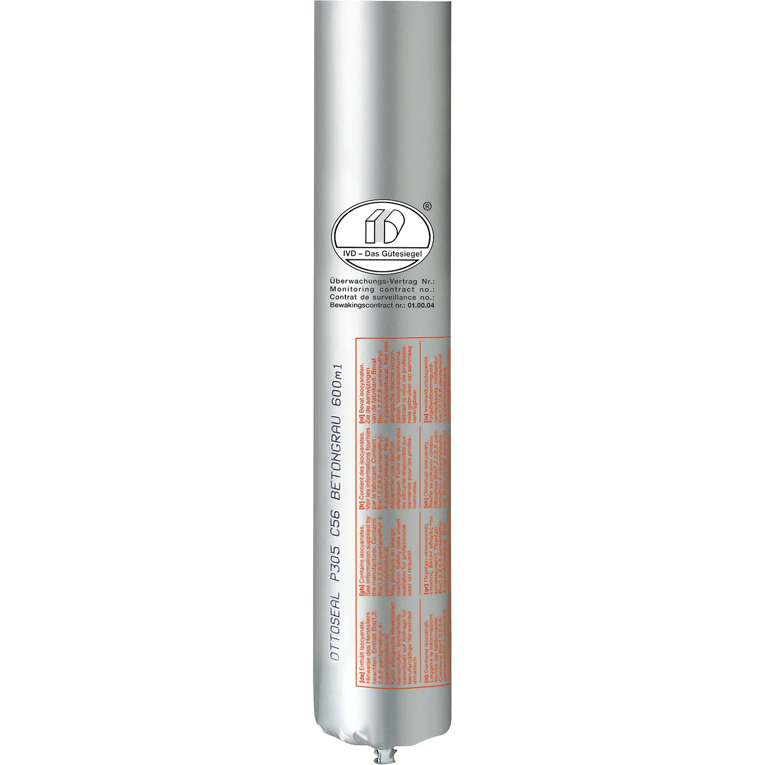 Ottoseal P305 Premium PU-Dichtstoff, Kartusche 600ml, elastische Fuge für Fassade und Bauanschlüsse