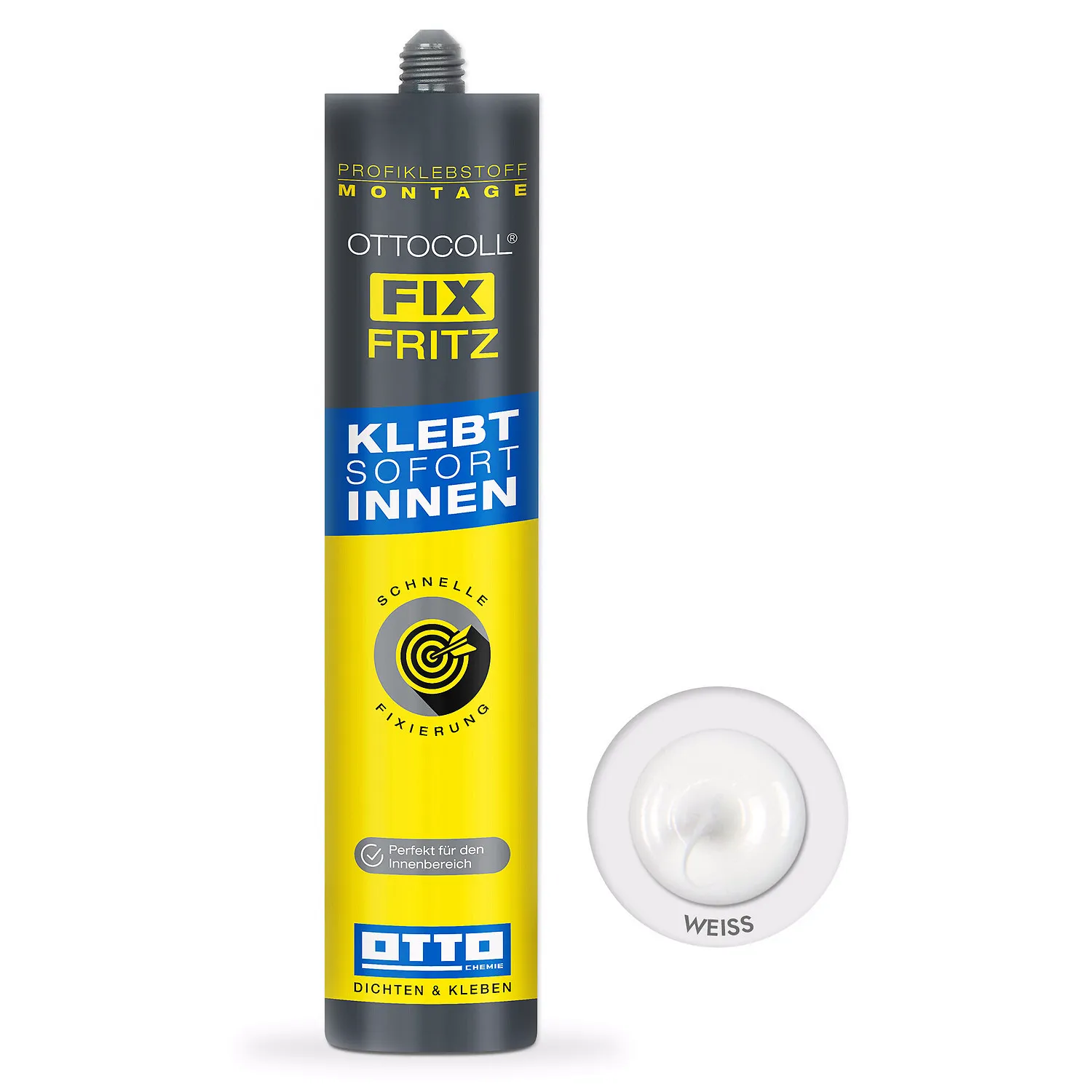 Ottocoll A266 FixFritz haftstarker Fixierklebstoff 310ml, für schnelle Montage ohne Abstützen