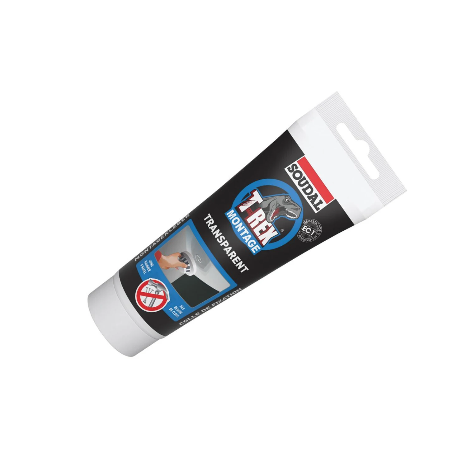 Soudal T-Rex Montage Transparent, Tube 200 g