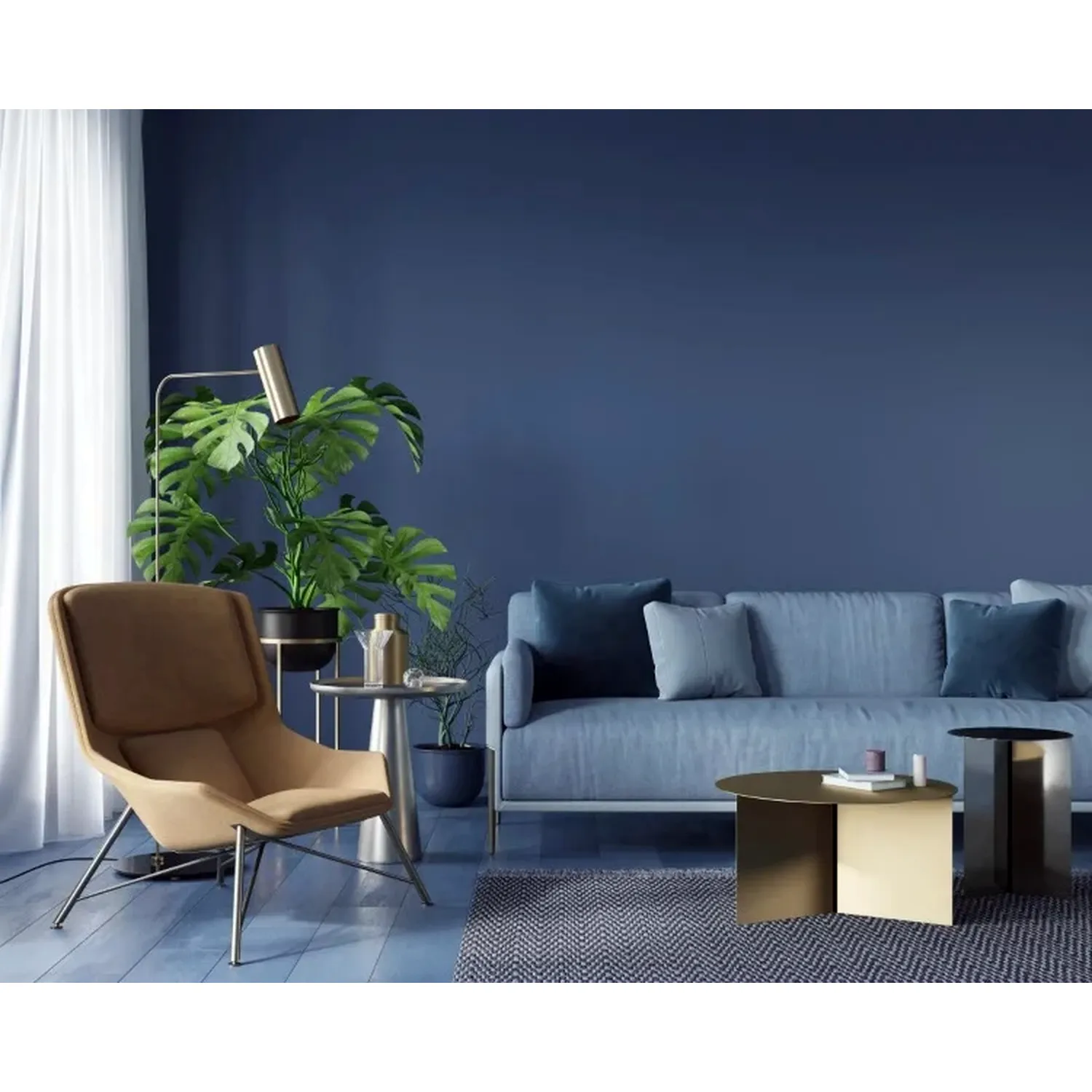 Düfa Effektlack Metallic Glanz Gold Anwendungsbeispiel Wandgestaltung
