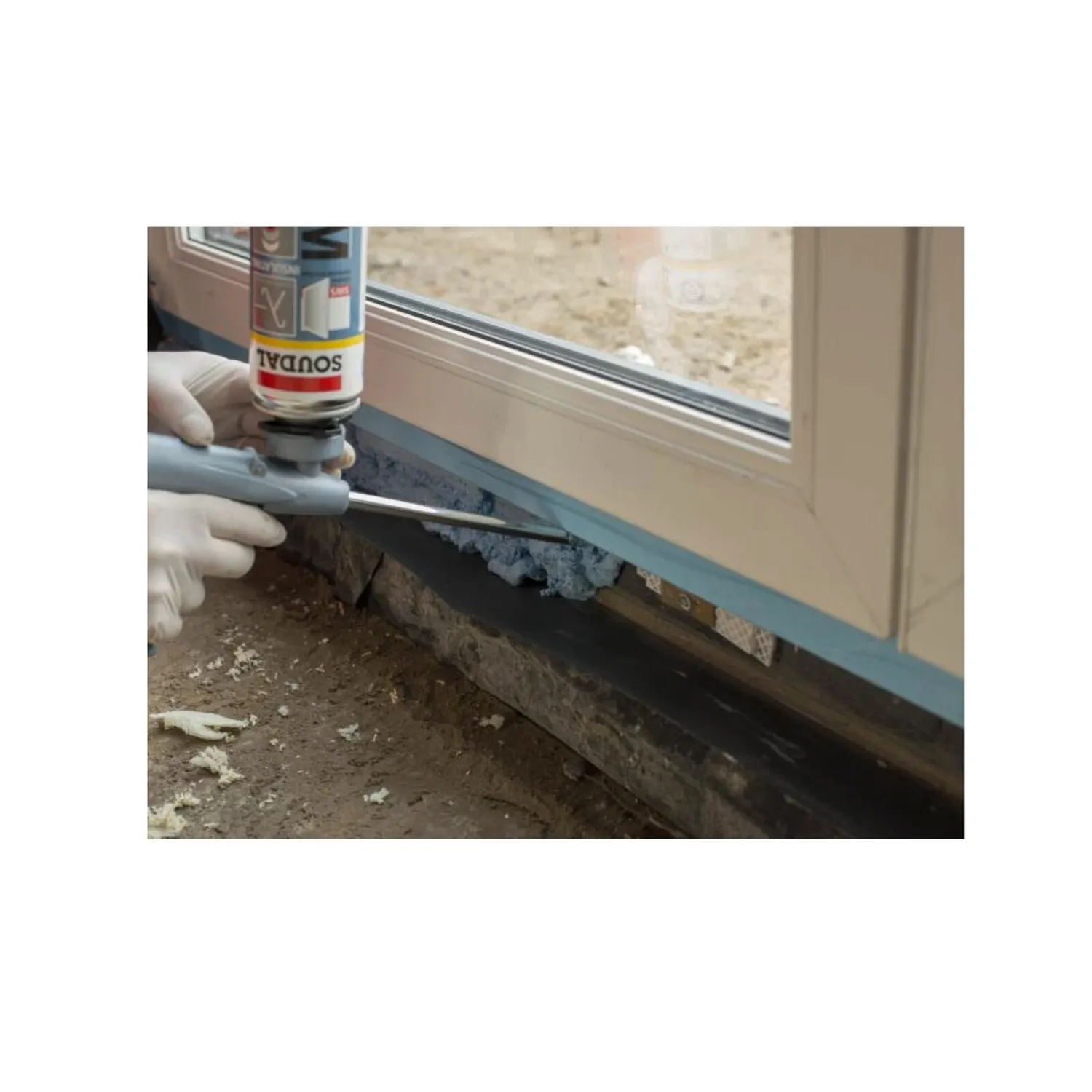 Soudal Flexifoam Pistolenschaum flexibel 750 ml Fenstermontage