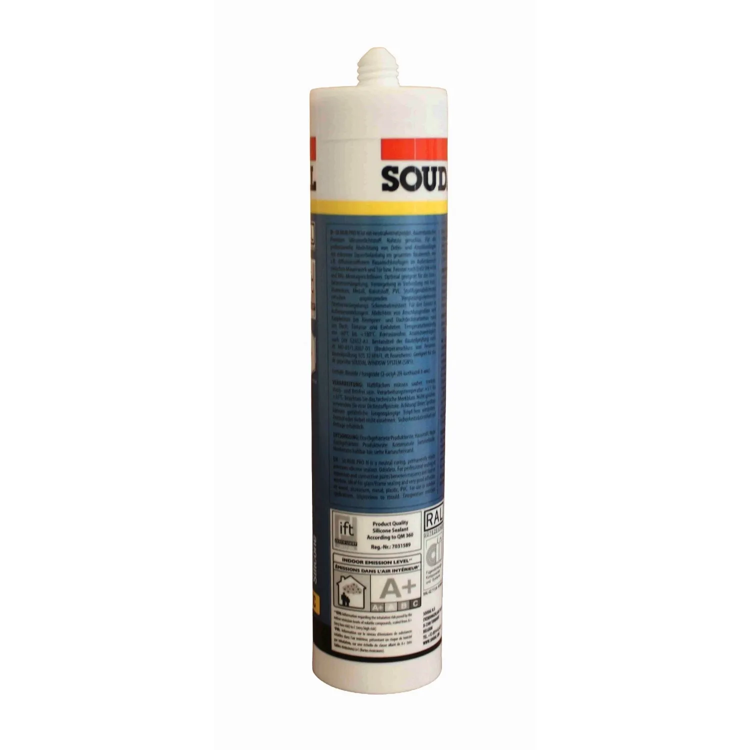 Soudal Silirub PRO N Neutralsilikon fadenzugarm 300 ml – Seitenansicht
