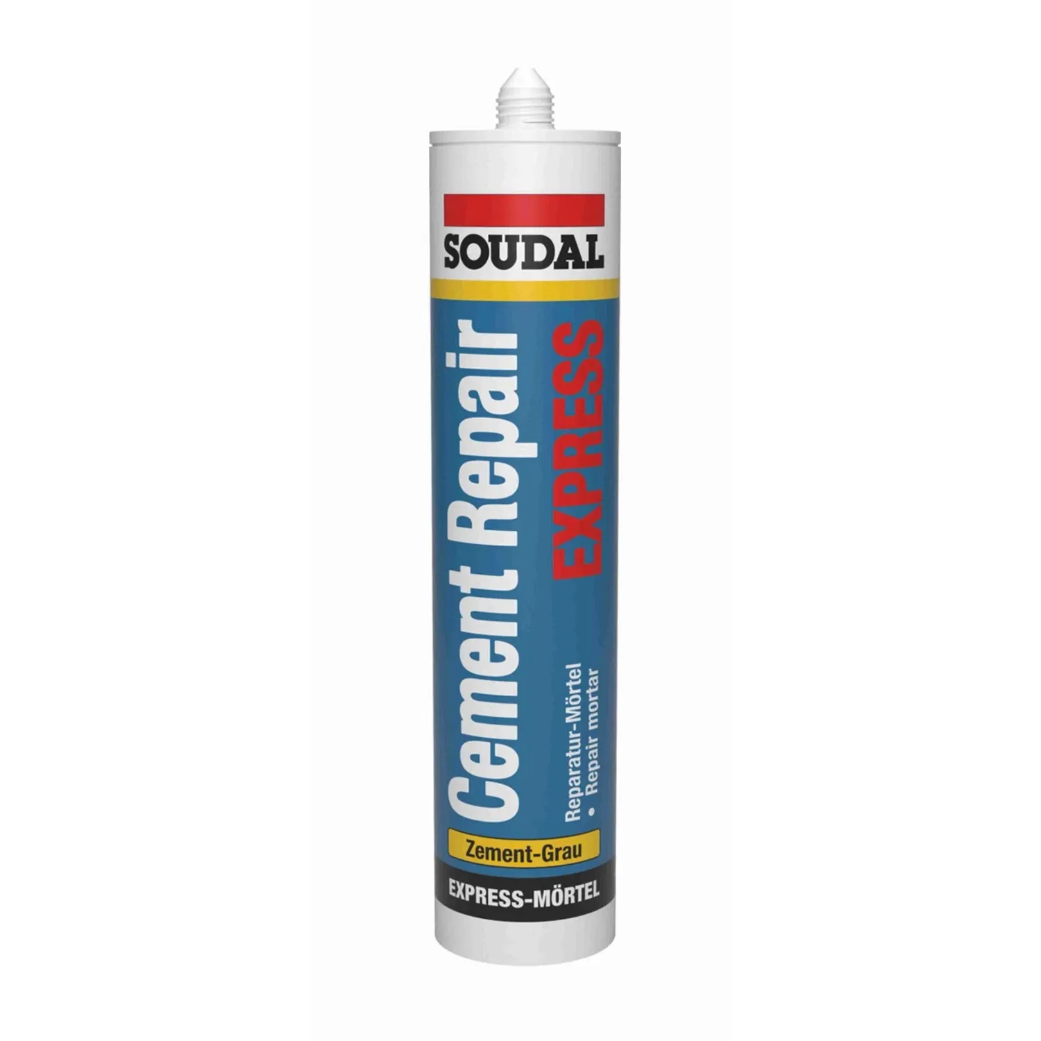 Soudal Cement Repair Express Reparaturmörtel 300 ml – Kartusche Frontansicht
