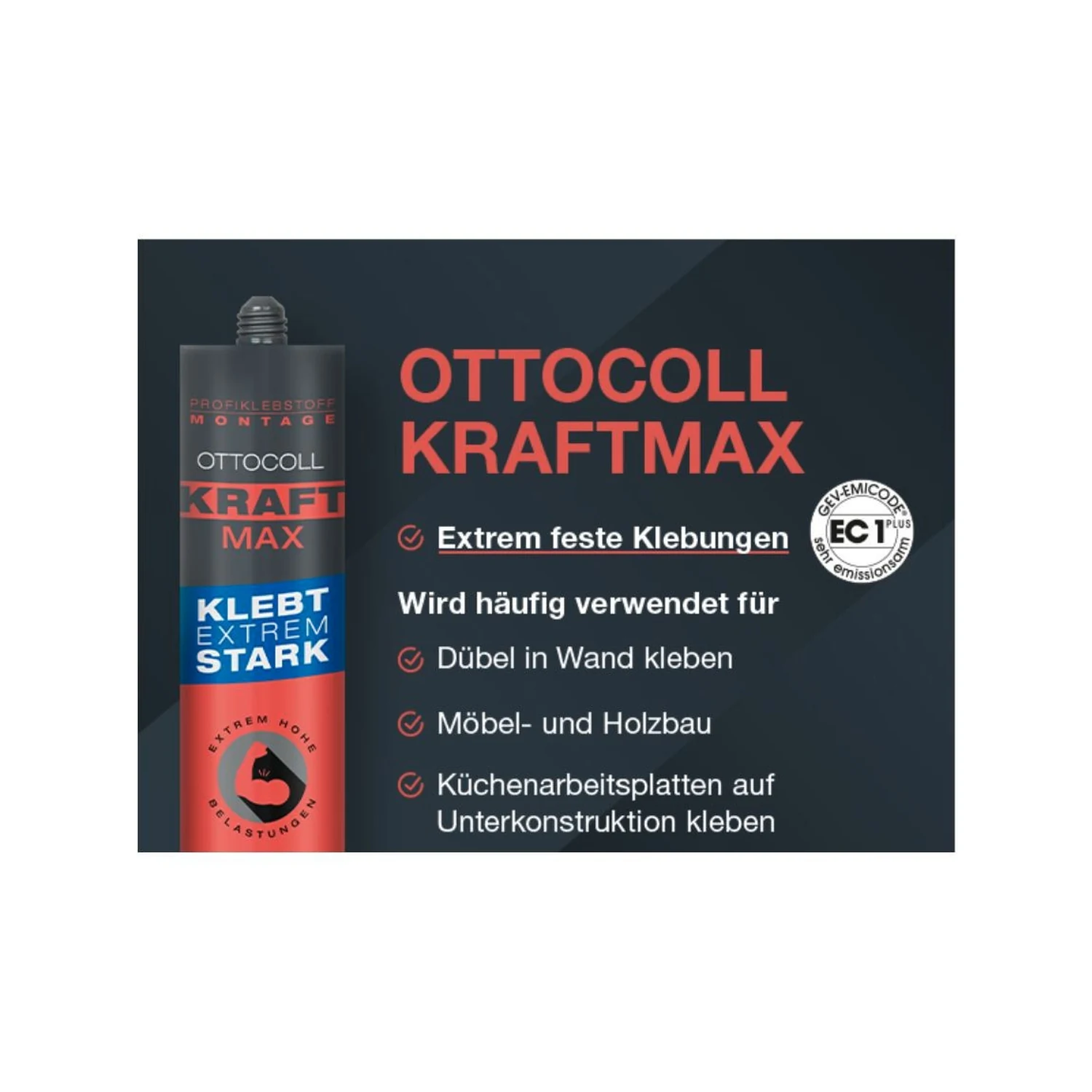 Ottocoll KRAFTMAX PU-Kraftkleber beige, 310 ml