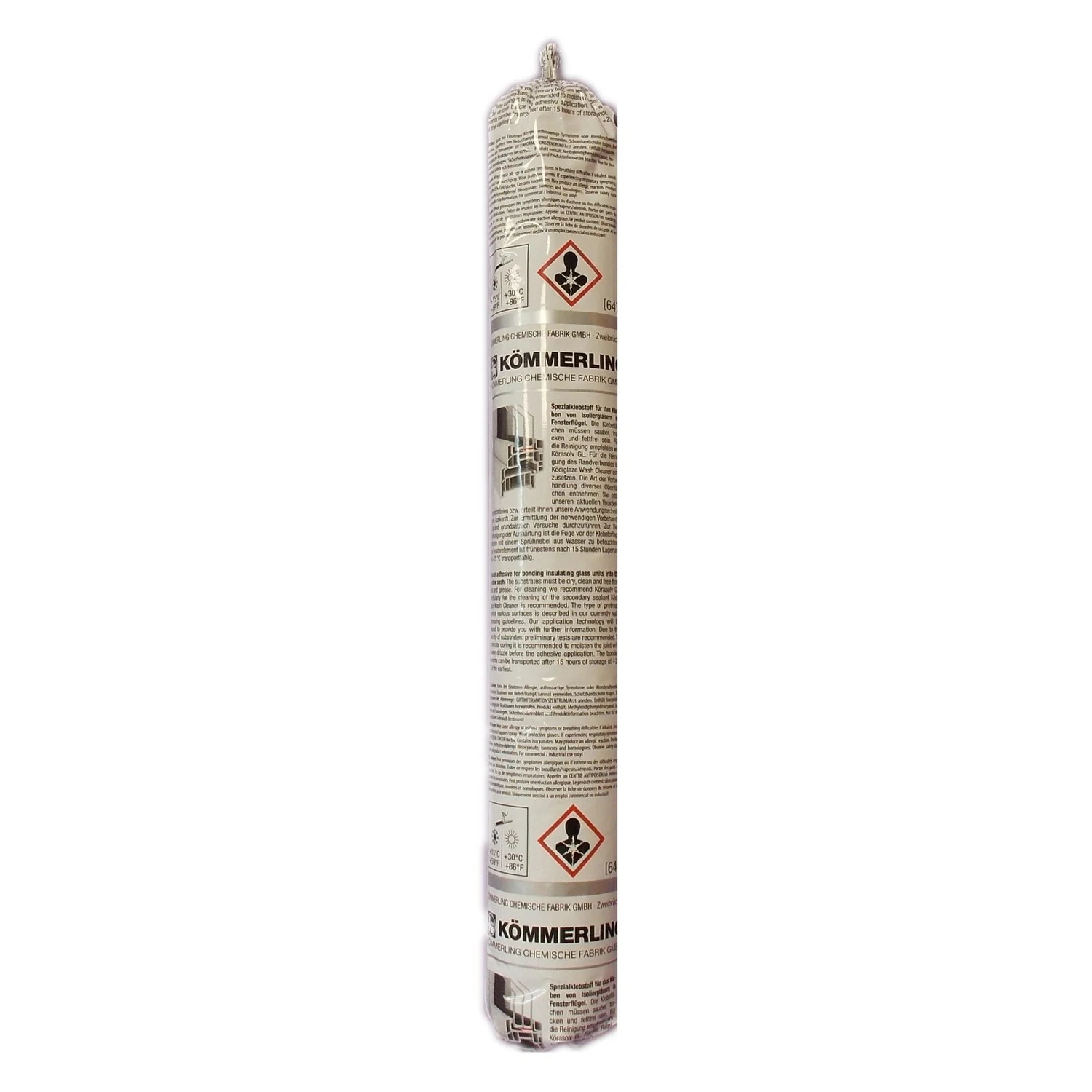 Kömmerling Ködiglaze P Fensterfalzkleber grau, 600 ml