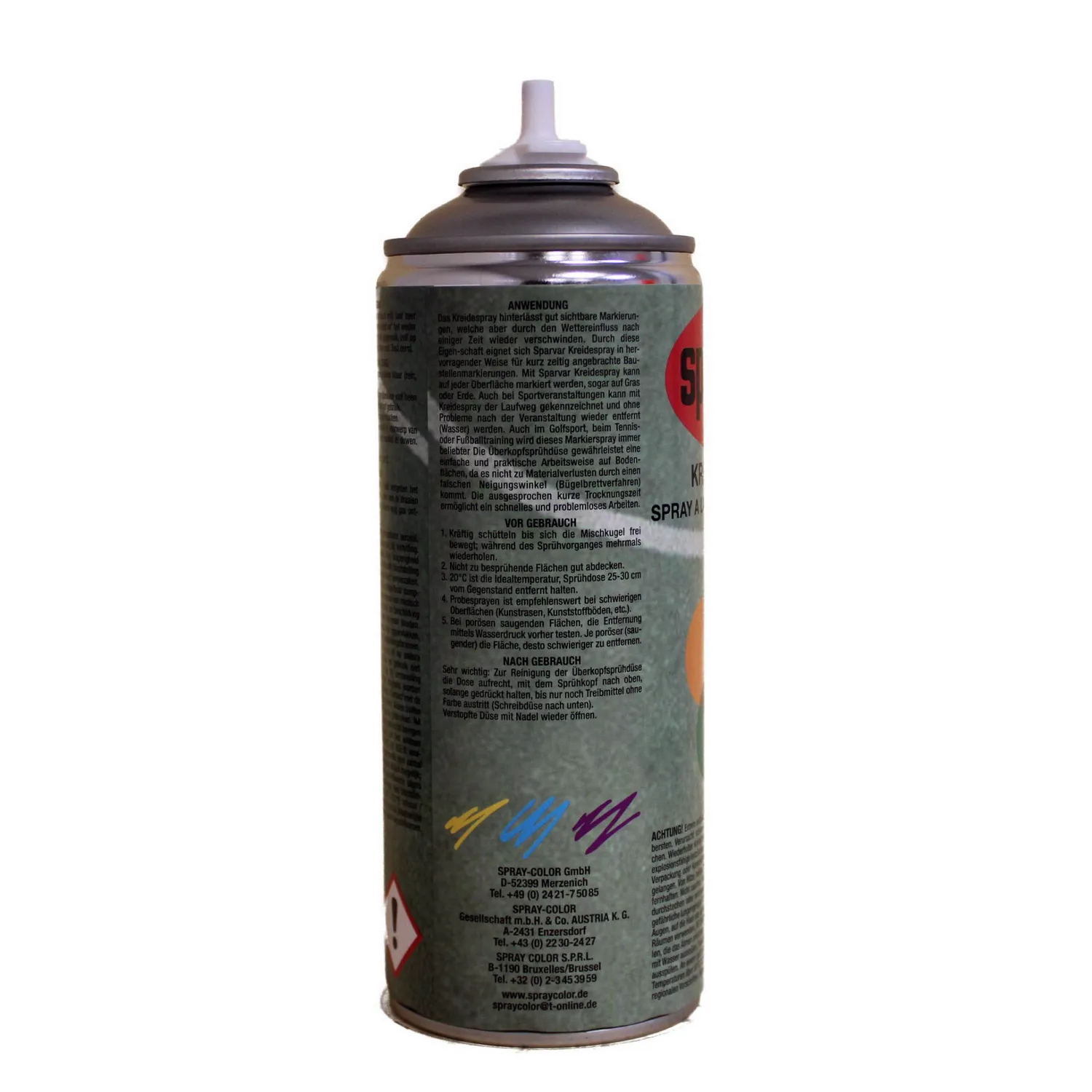 Sprühkreide Sparvar Kreidespray 400ml weiss