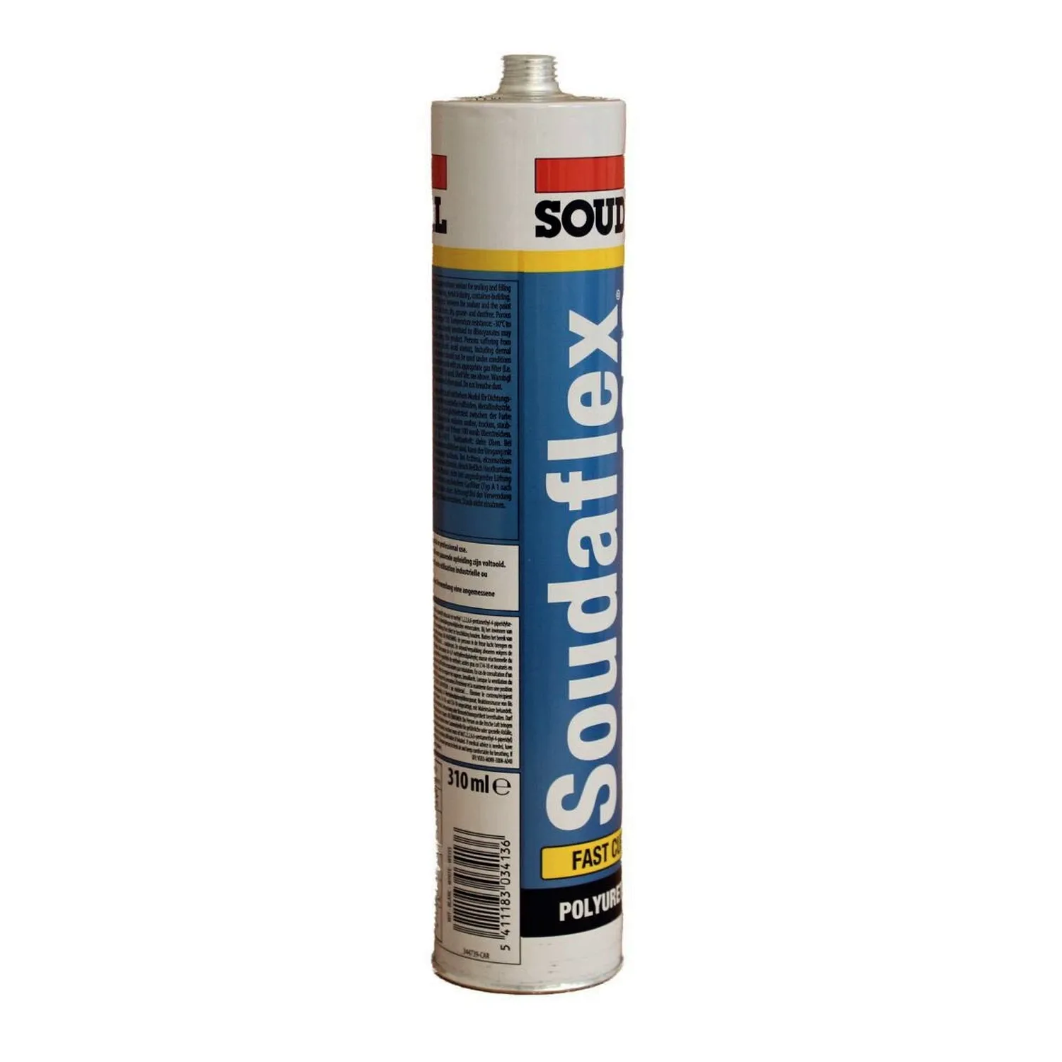 Soudal Soudaflex 40FC PU-Dichtstoff Etikett Nahaufnahme