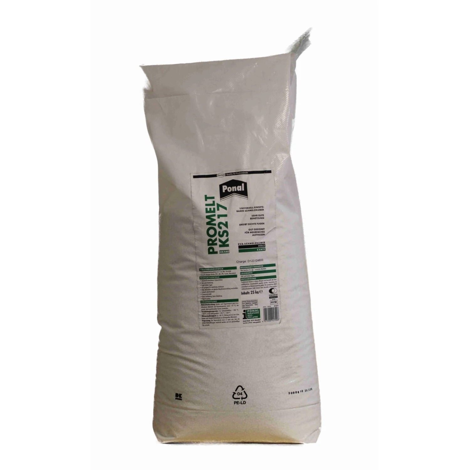Ponal Promelt KS217 Schmelzklebstoff weiß, Sack 25 kg