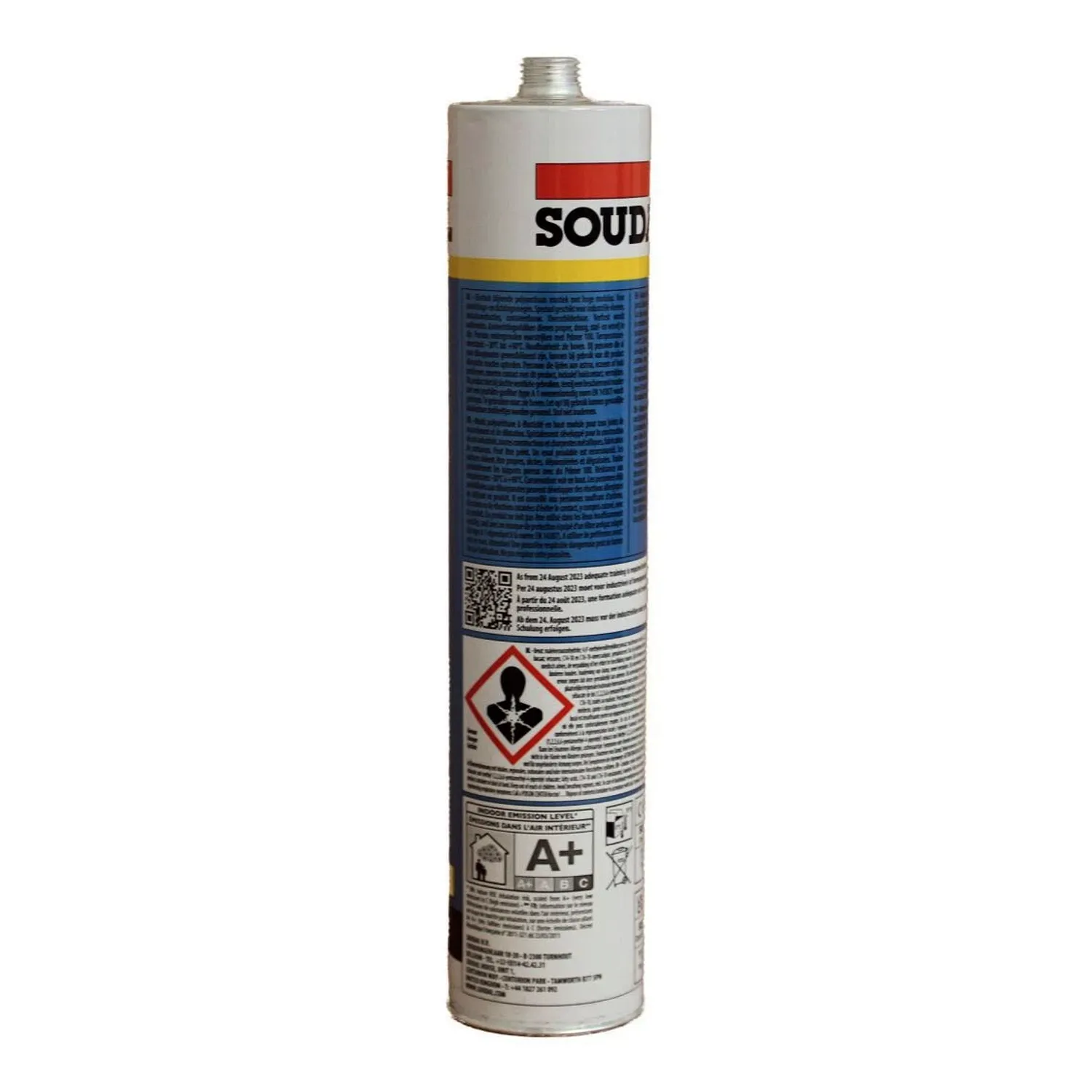 Soudal Soudaflex 40FC Kartusche Rückseite mit Herstellerangaben