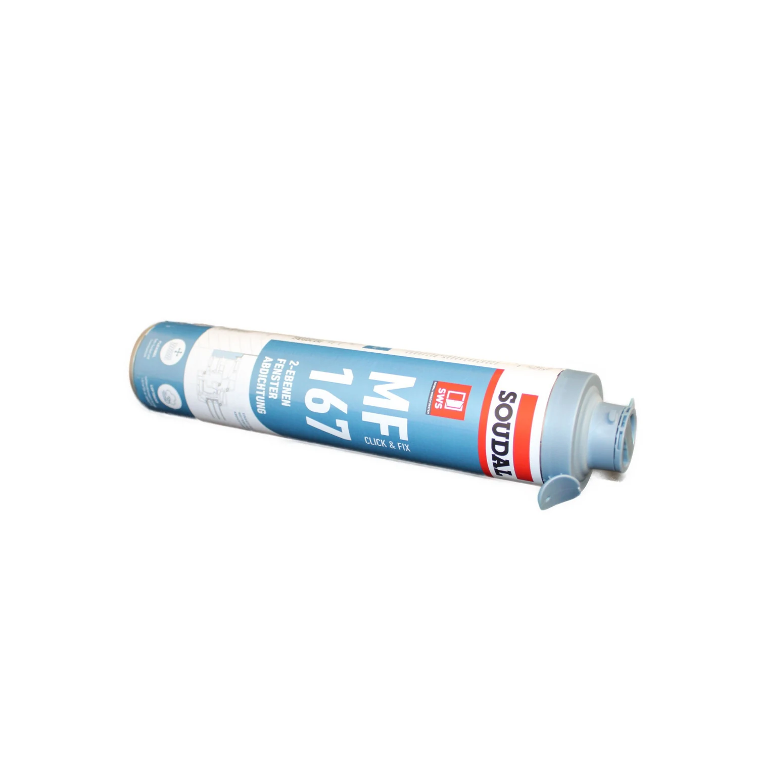 Soudal MF 167 Click / Fix Pistolenschaum B1 grau, 750 ml