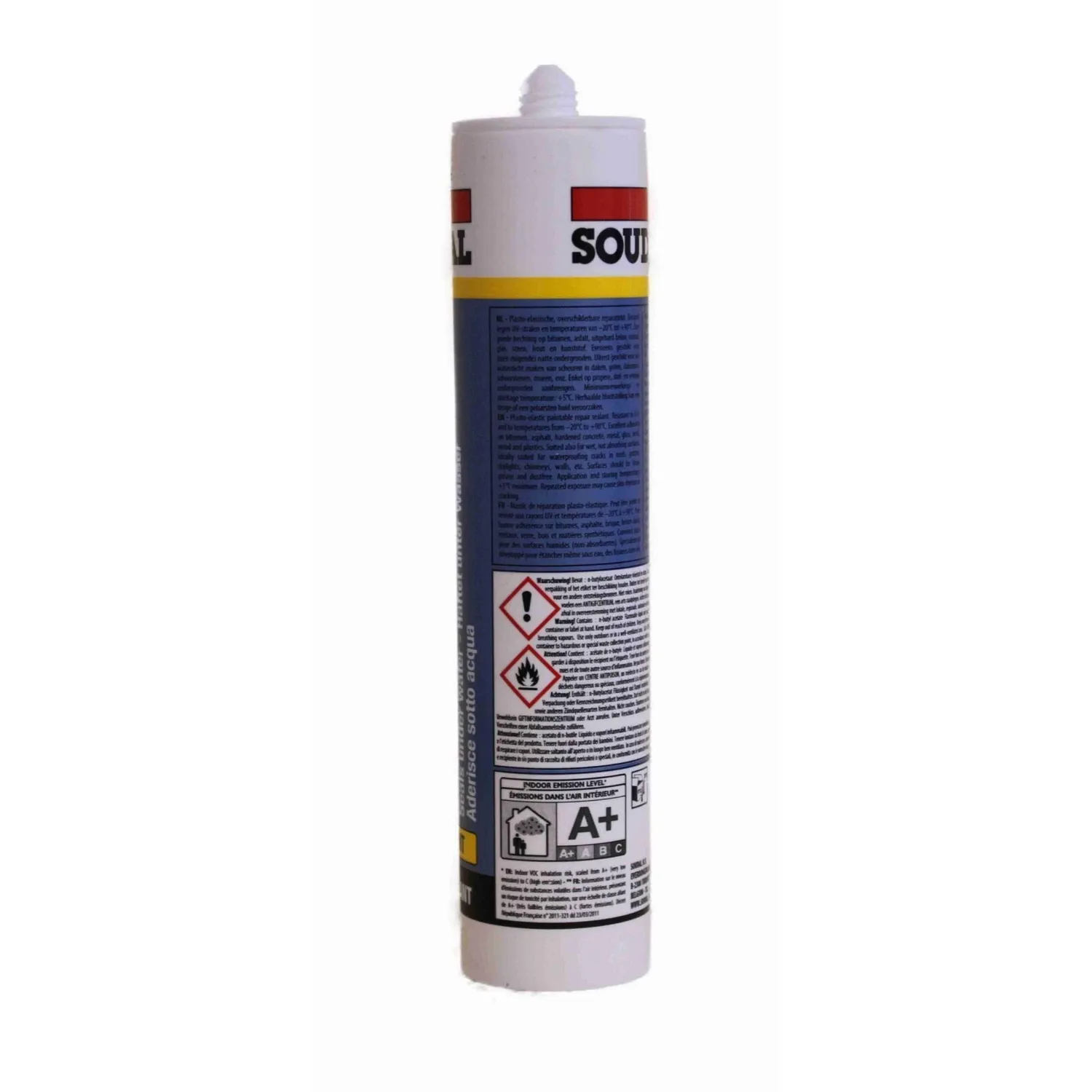 Soudal Aquafix Fugendichtstoff transparent 310 ml – Rückansicht