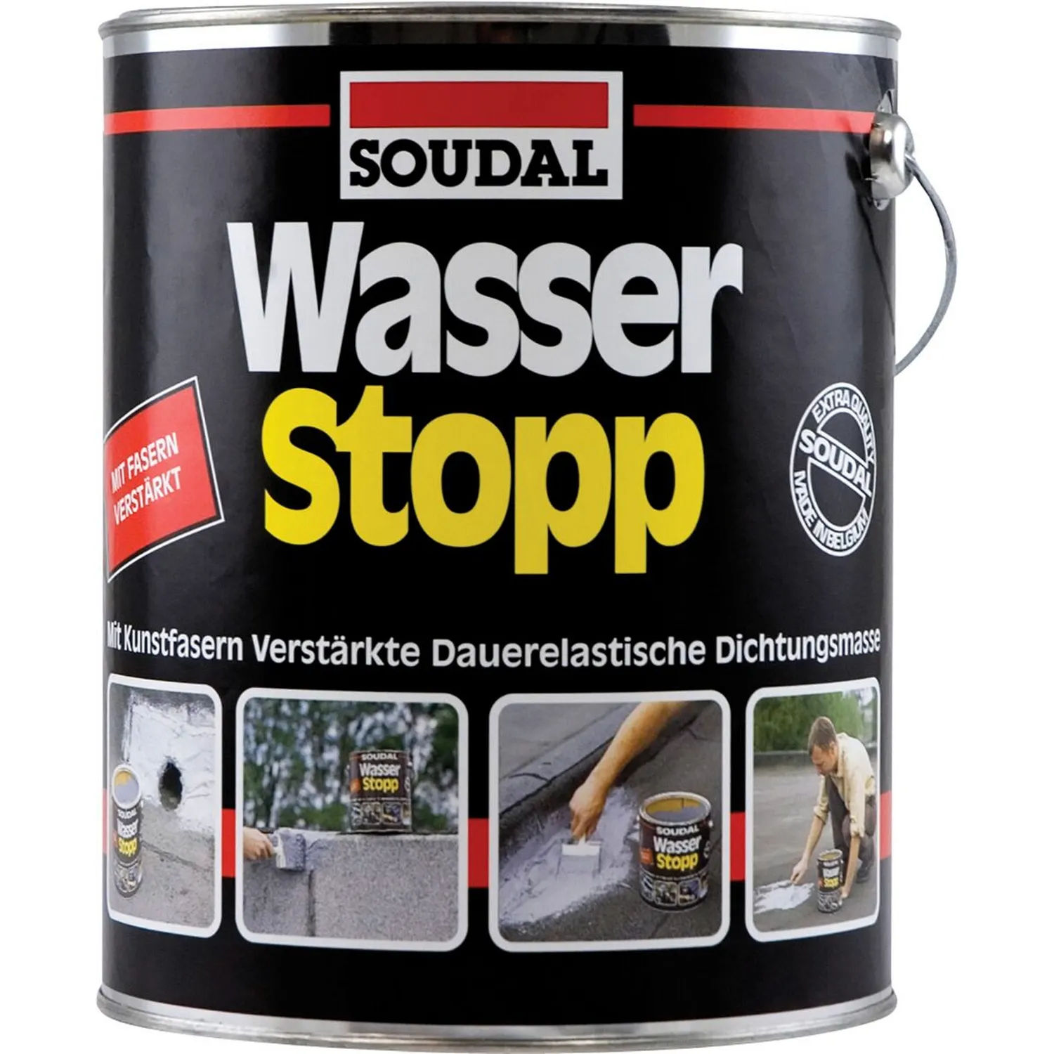 SOUDAL Wasserstopp Dachdichtmasse 4 kg Metalleimer