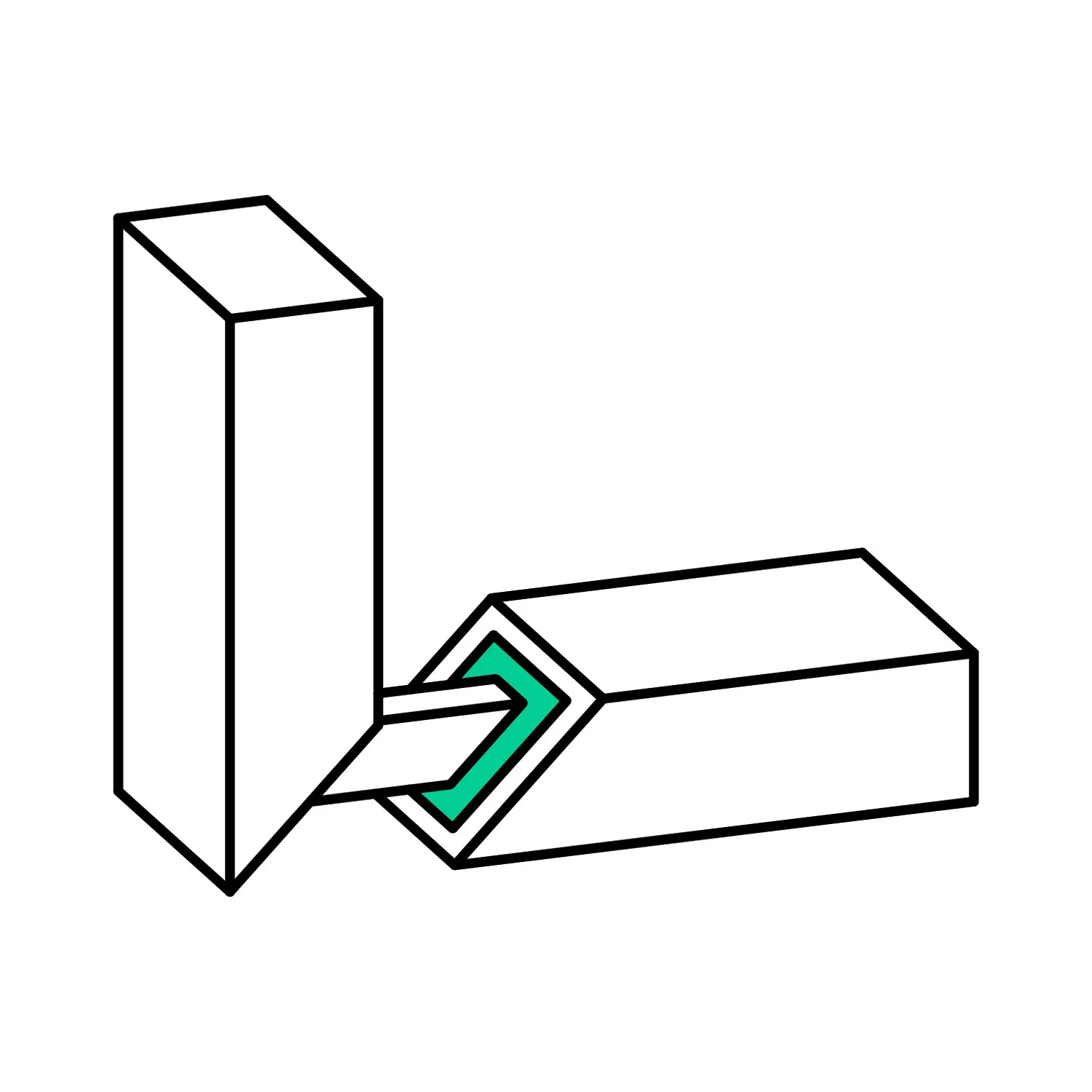 Ottocoll P86 Piktogramm mit Produkteigenschaften des Eckverbinder Klebstoffs für den Fensterbau