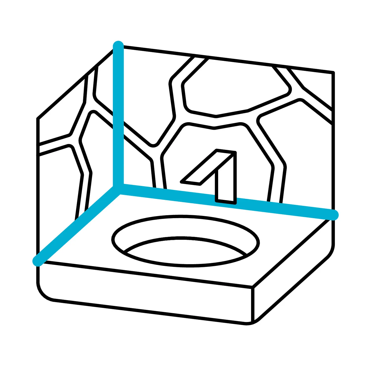 Ottoseal S70 Naturstein Silikon Piktogramm, Symbol für Fugendichtstoff auf Naturstein und Fliesen