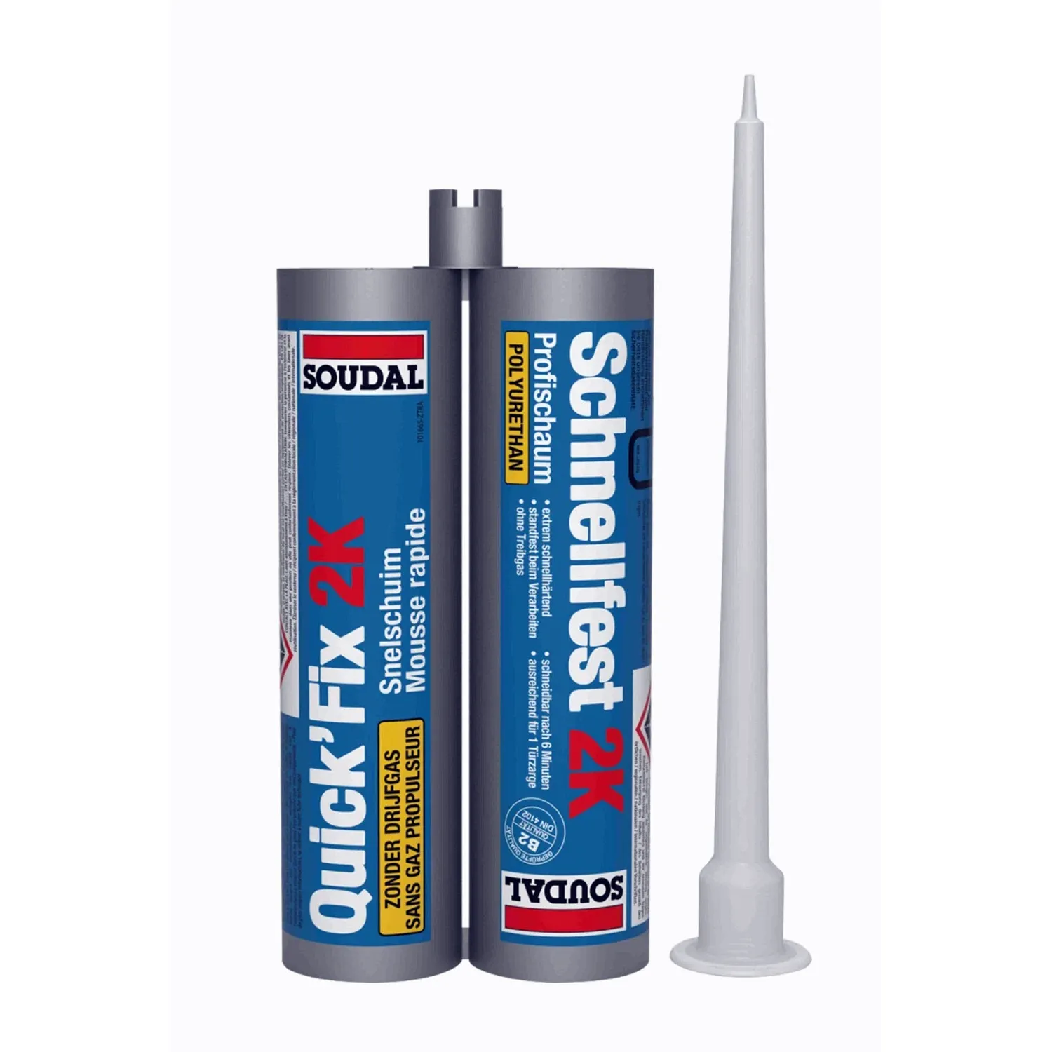 Soudal 2K PU-Montageschaum schnellfest Zargenschaum 210 ml