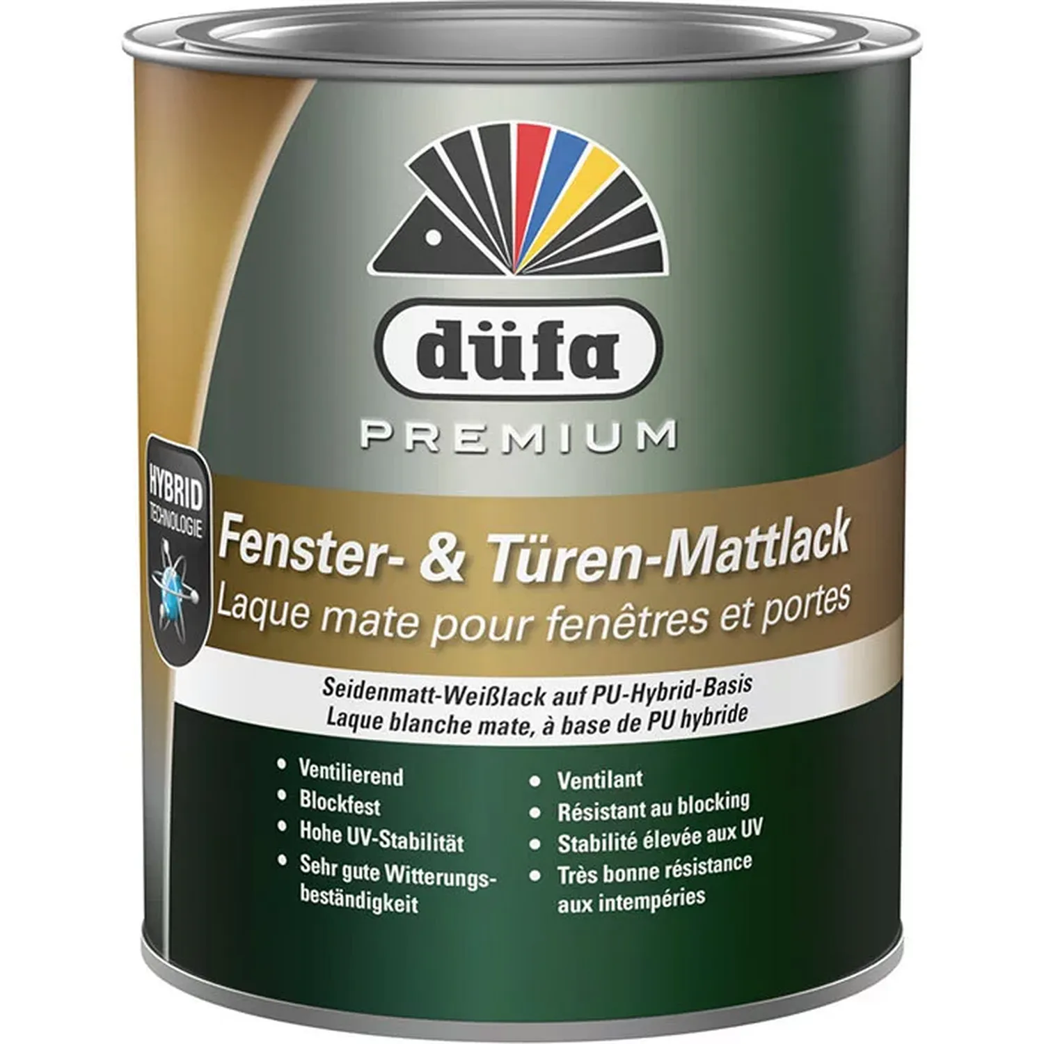 Düfa Fenster-/Türenlack matt weiß 750 ml