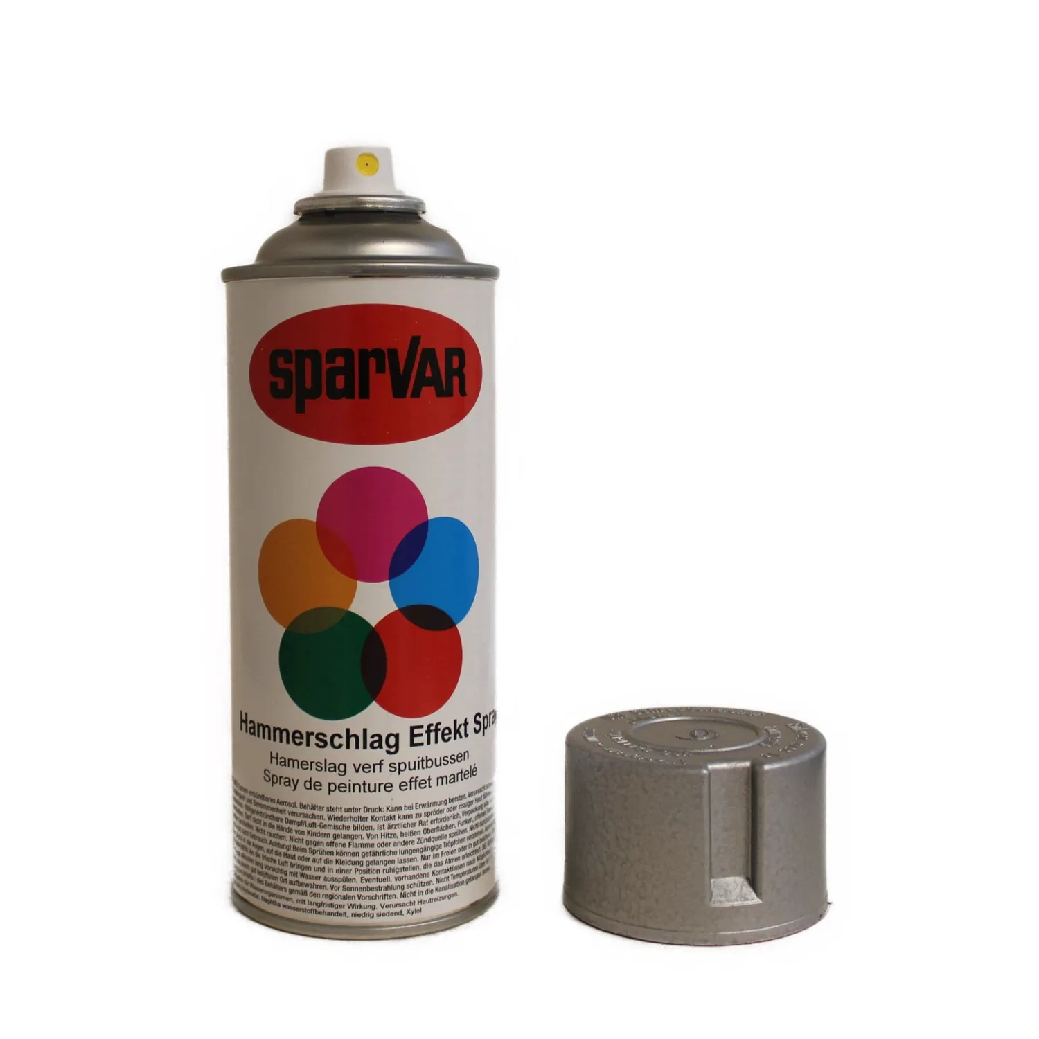 Sparvar Hammerschlag Effektlack Spray silber Metalloptik 400 ml